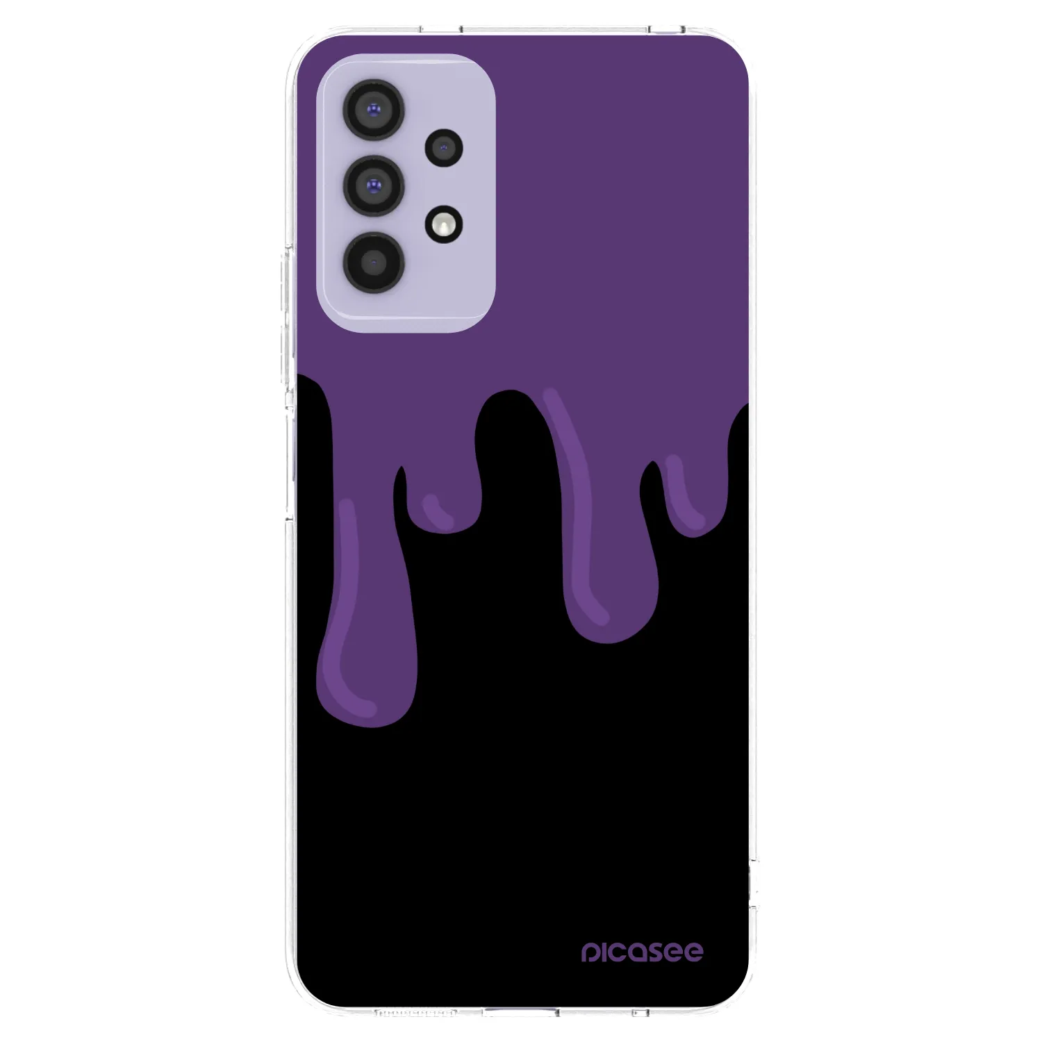 Picasee διαφανής θήκη σιλικόνης Samsung Galaxy A32 4G SM-A325F - Purple spooky
