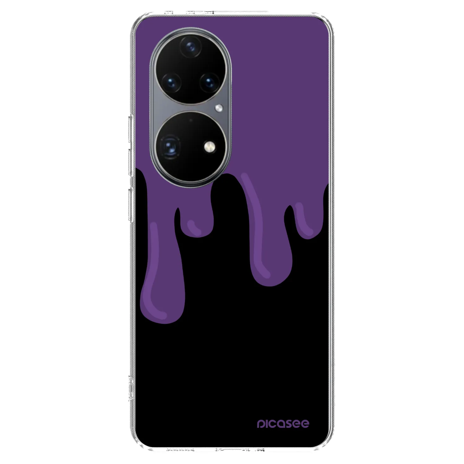 Picasee διαφανής θήκη σιλικόνης Huawei P50 - Purple spooky