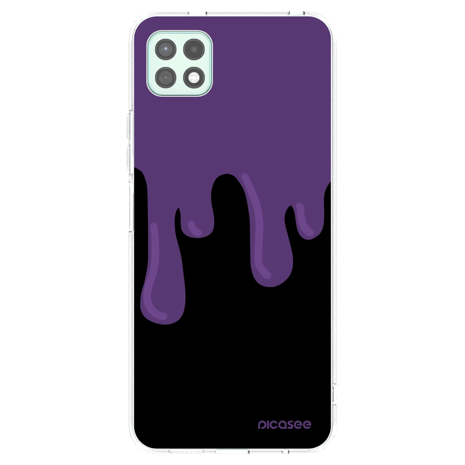 Picasee διαφανής θήκη σιλικόνης Samsung Galaxy A22 A226B 5G - Purple spooky
