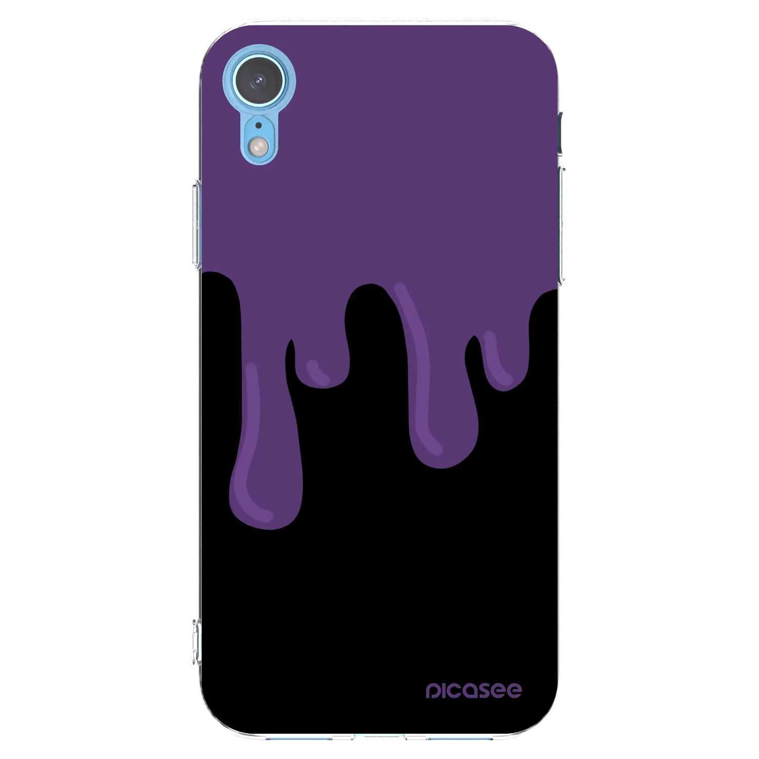 Picasee διαφανής θήκη σιλικόνης Apple iPhone XR - Purple spooky