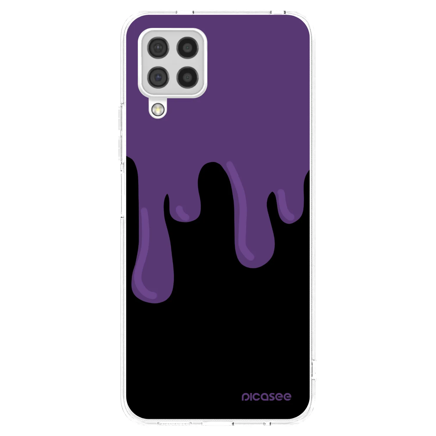 Picasee διαφανής θήκη σιλικόνης Samsung Galaxy A22 A225F 4G - Purple spooky