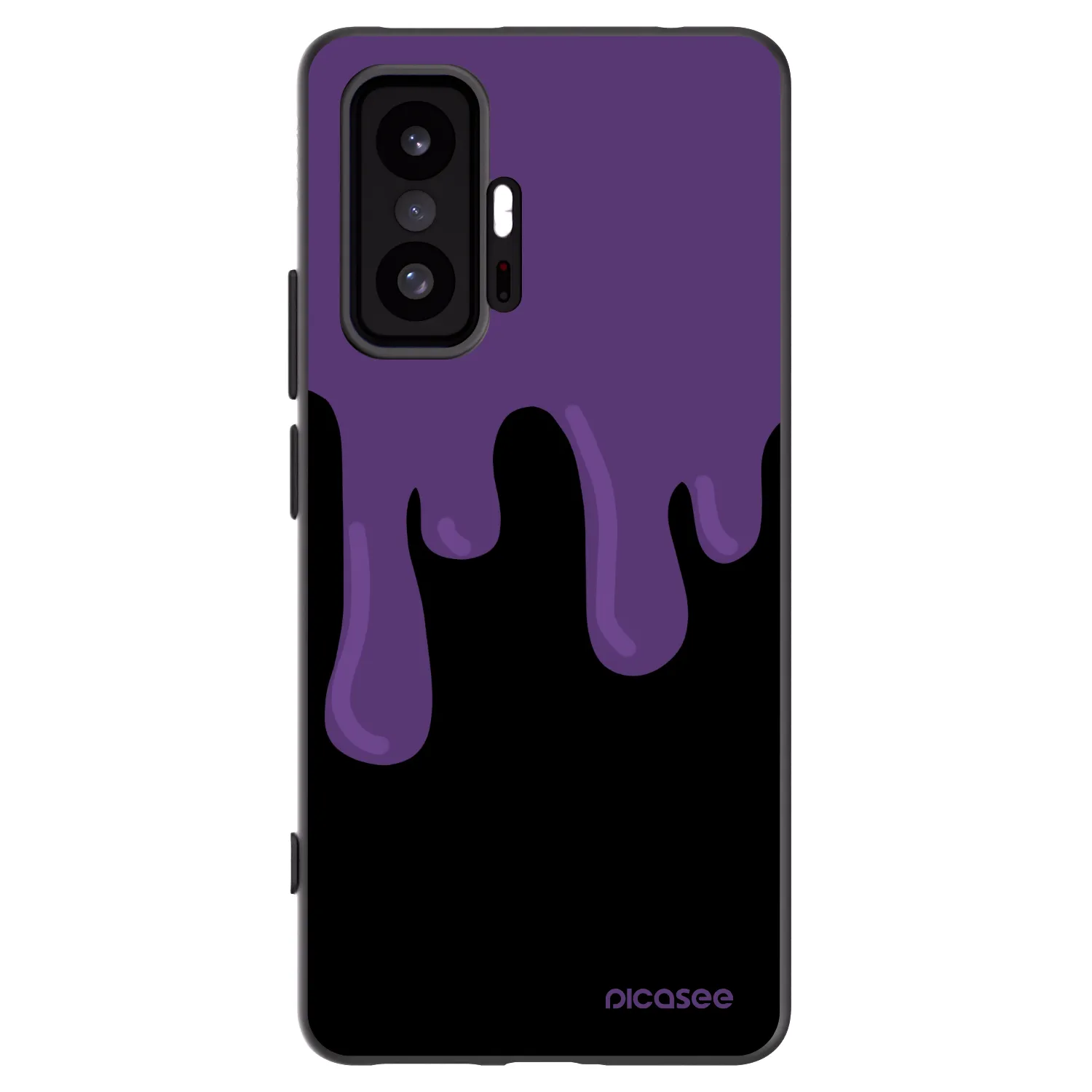 Picasee Μαύρη θήκη σιλικόνης για Xiaomi 11T - Purple spooky