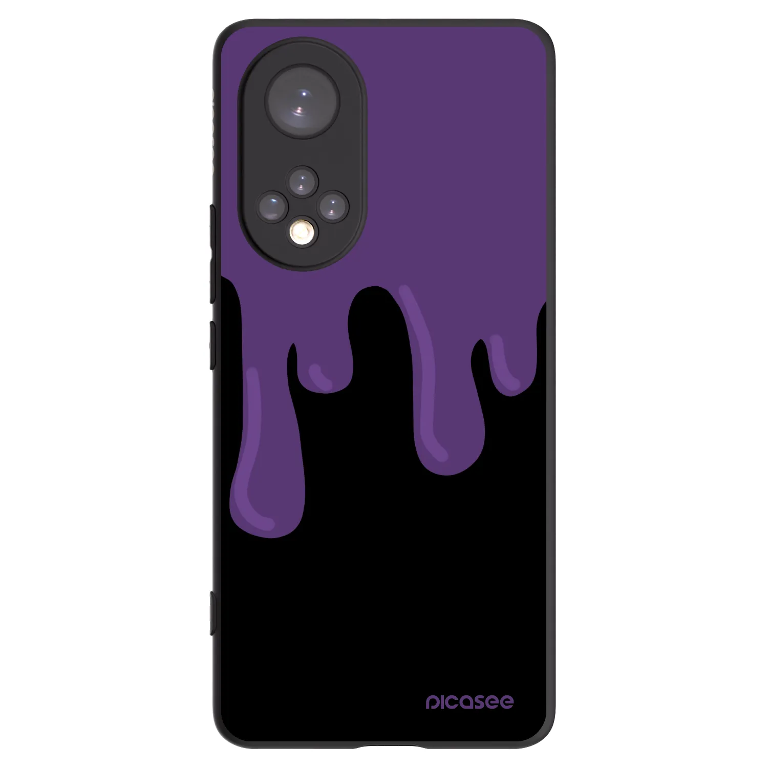 Picasee Μαύρη θήκη σιλικόνης για Honor 50 5G - Purple spooky