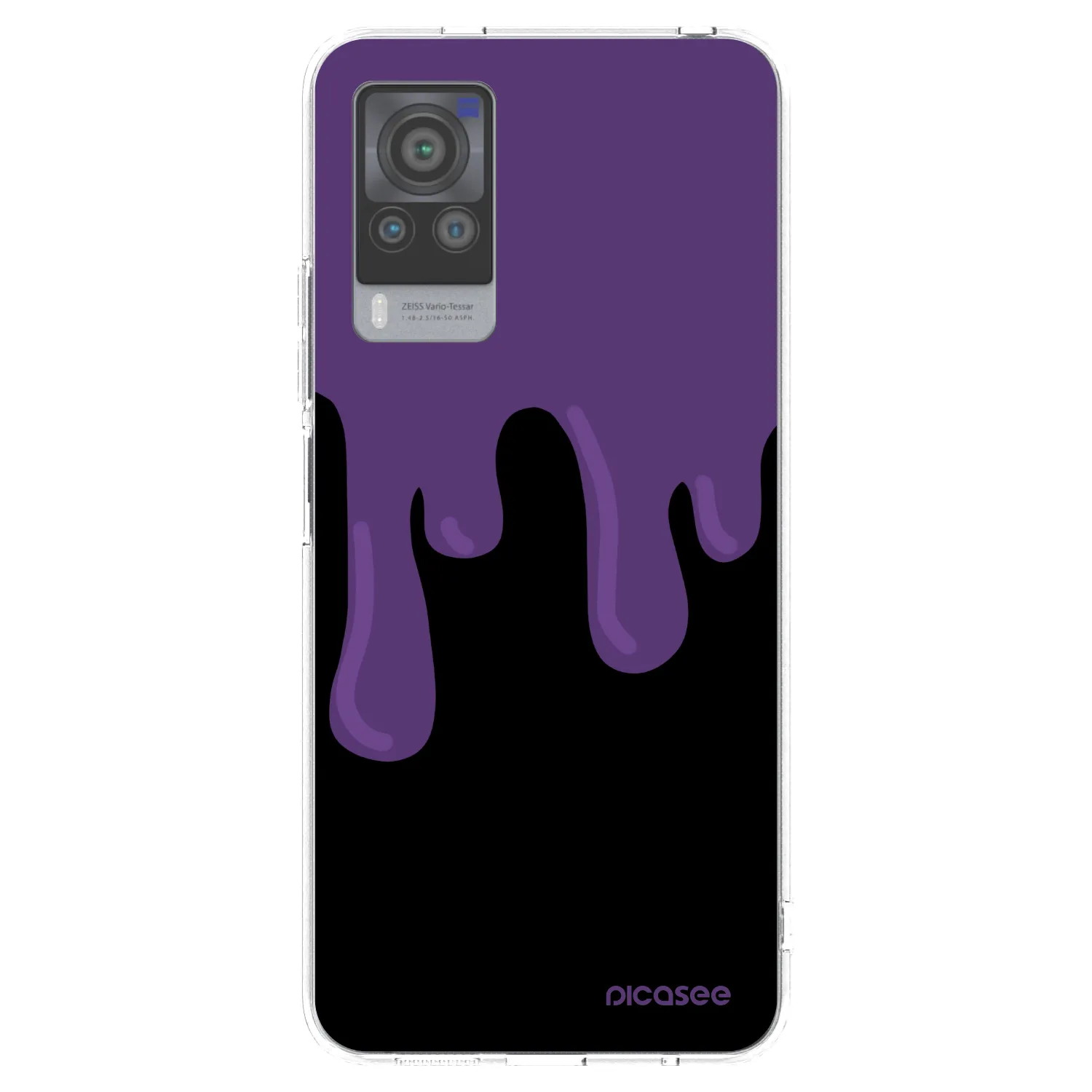 Picasee διαφανής θήκη σιλικόνης Vivo X60 Pro 5G - Purple spooky