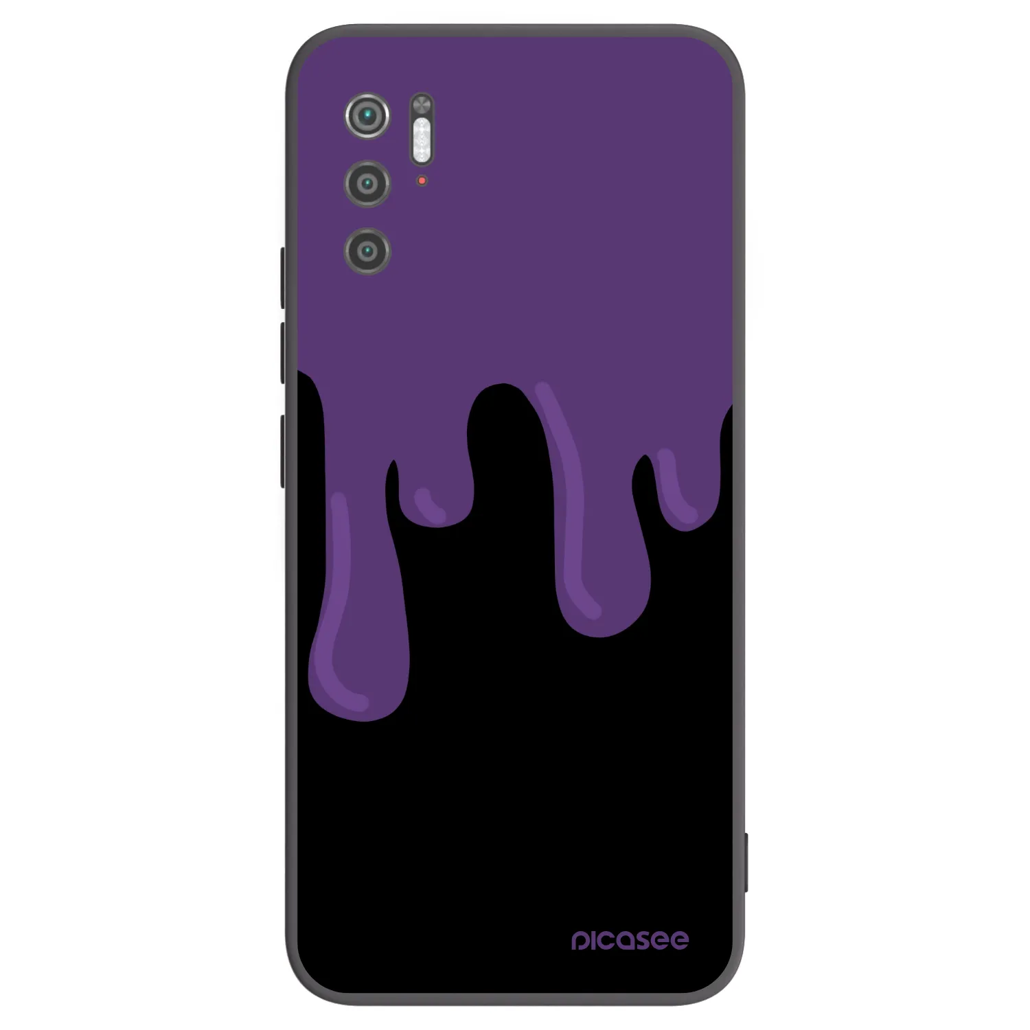 Picasee Μαύρη θήκη σιλικόνης για Xiaomi Poco M3 Pro 5G - Purple spooky