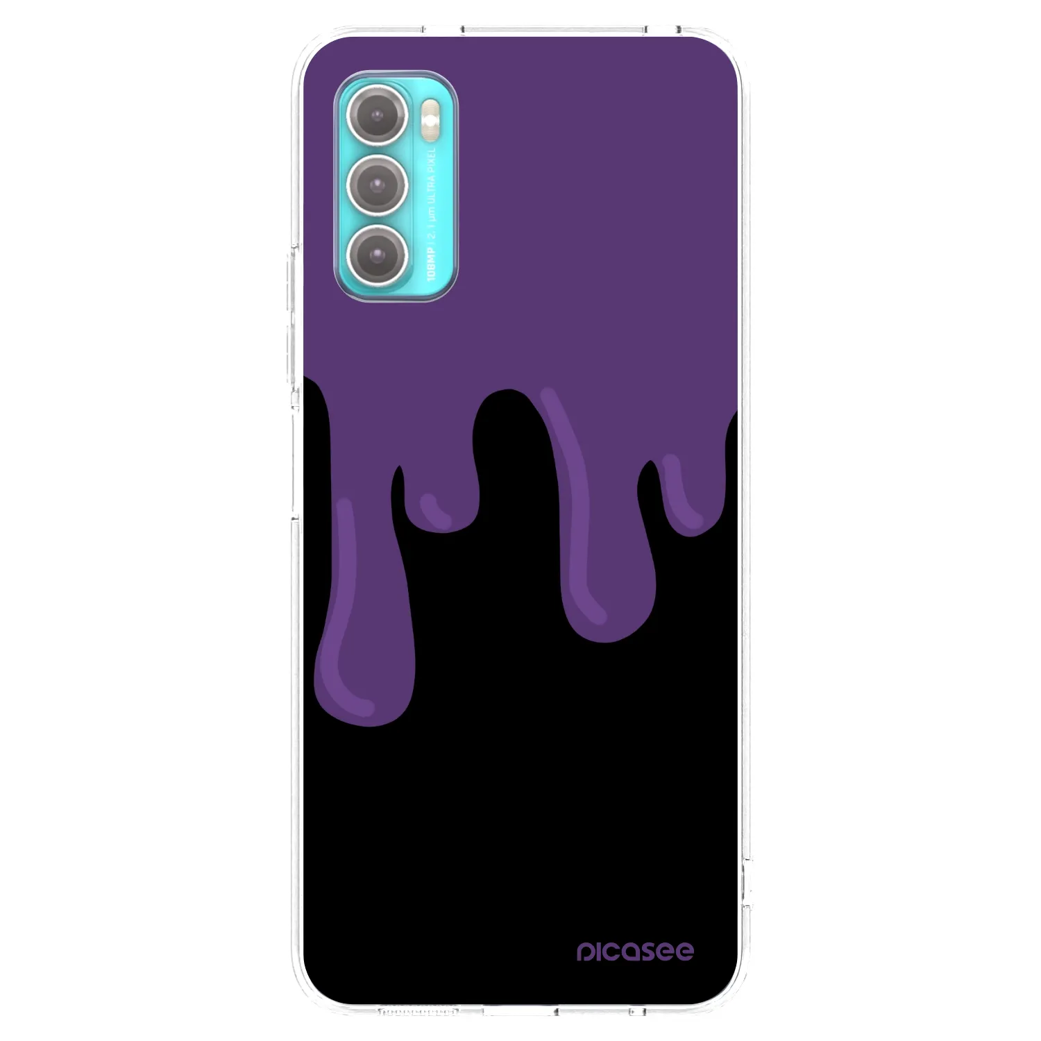 Picasee διαφανής θήκη σιλικόνης Motorola Moto G60 - Purple spooky