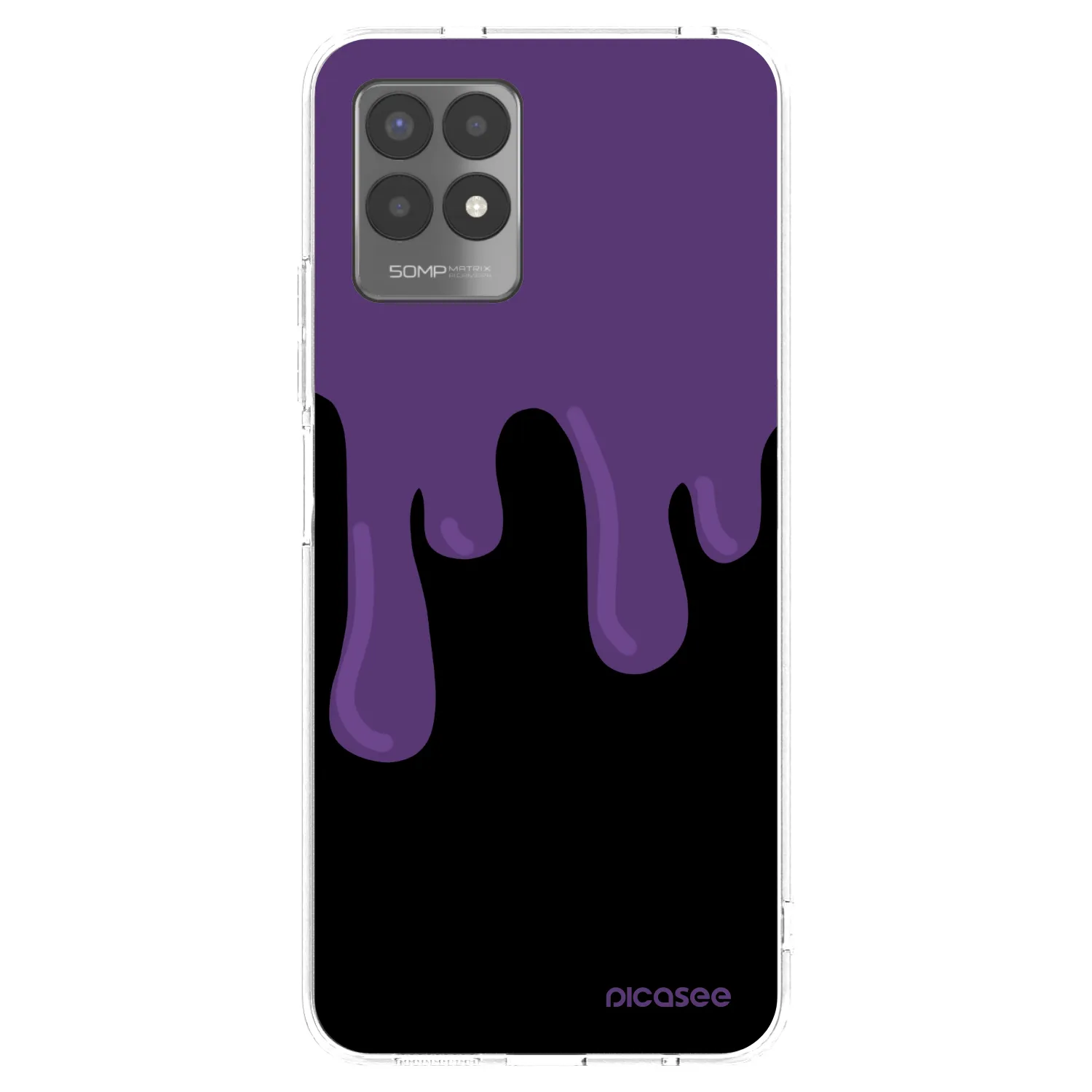 Picasee διαφανής θήκη σιλικόνης Realme 8i - Purple spooky