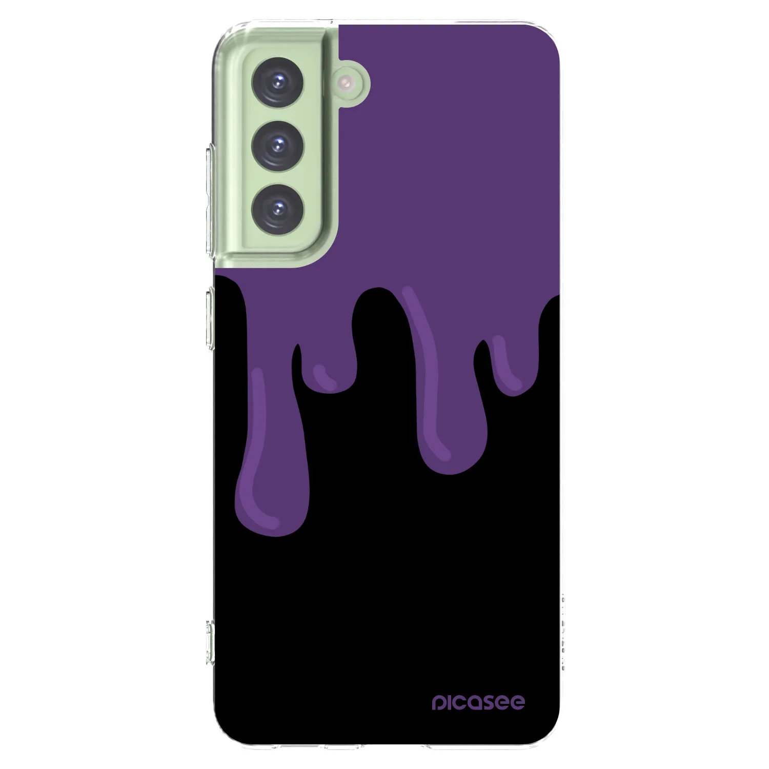 Picasee διαφανής θήκη σιλικόνης Samsung Galaxy S21 FE 5G - Purple spooky