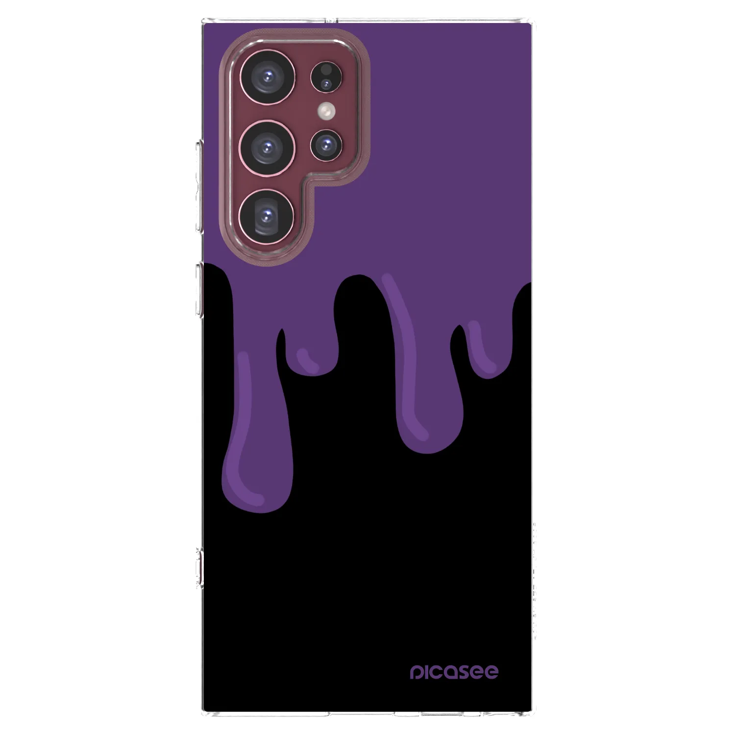 Picasee διαφανής θήκη σιλικόνης Samsung Galaxy S22 Ultra 5G - Purple spooky