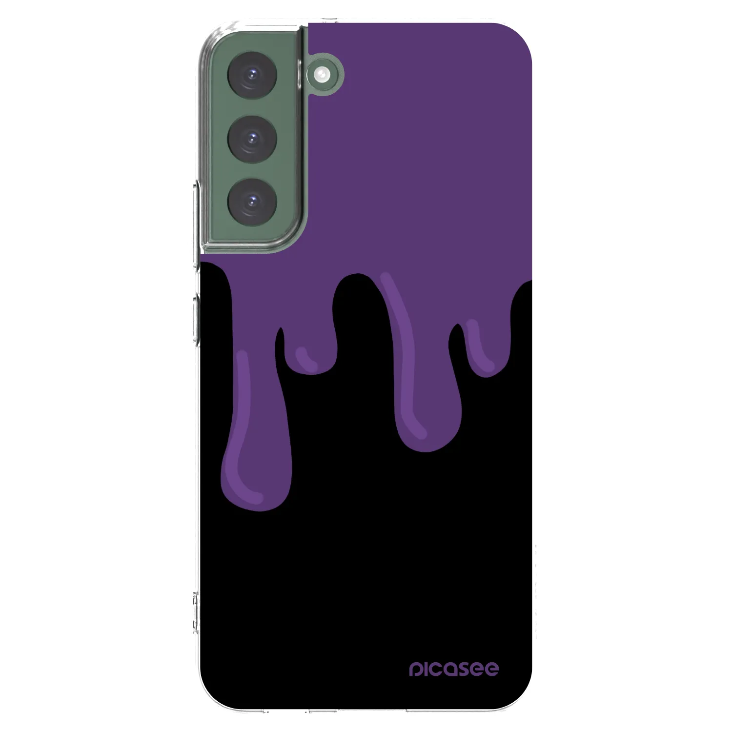 Picasee διαφανής θήκη σιλικόνης Samsung Galaxy S22+ 5G - Purple spooky