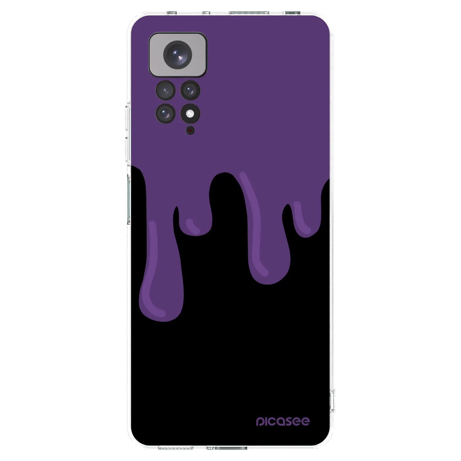 Picasee διαφανής θήκη σιλικόνης Xiaomi Redmi Note 11 - Purple spooky