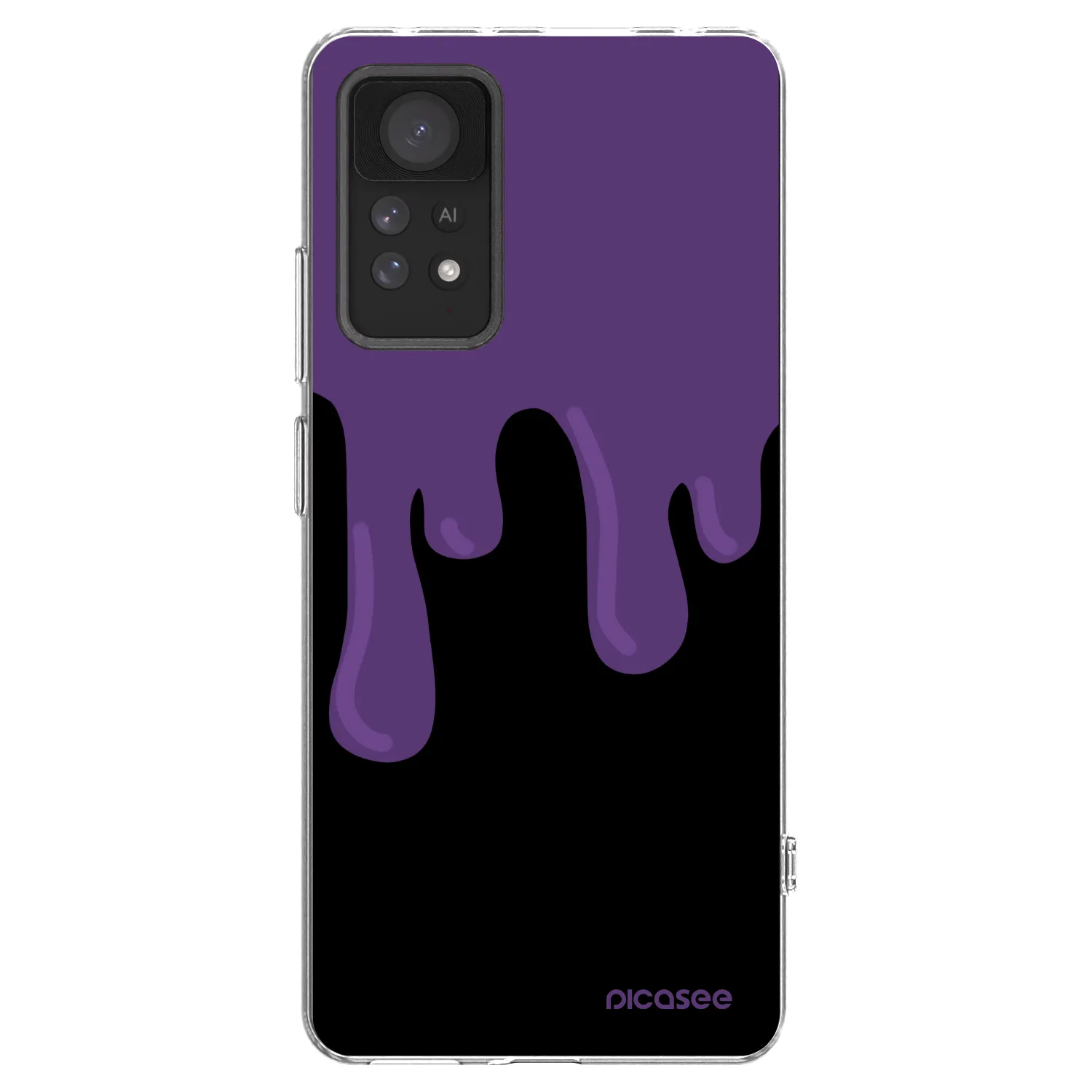 Picasee διαφανής θήκη σιλικόνης Xiaomi Redmi Note 11 Pro - Purple spooky