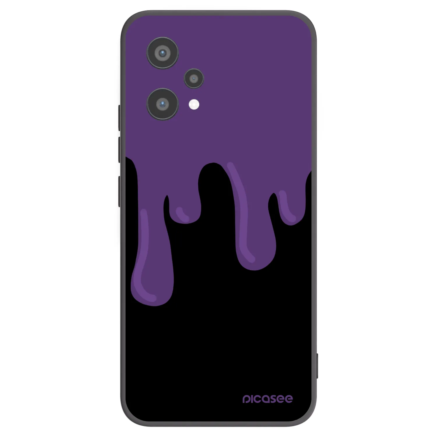 Picasee Μαύρη θήκη σιλικόνης για Realme 9 Pro 5G - Purple spooky