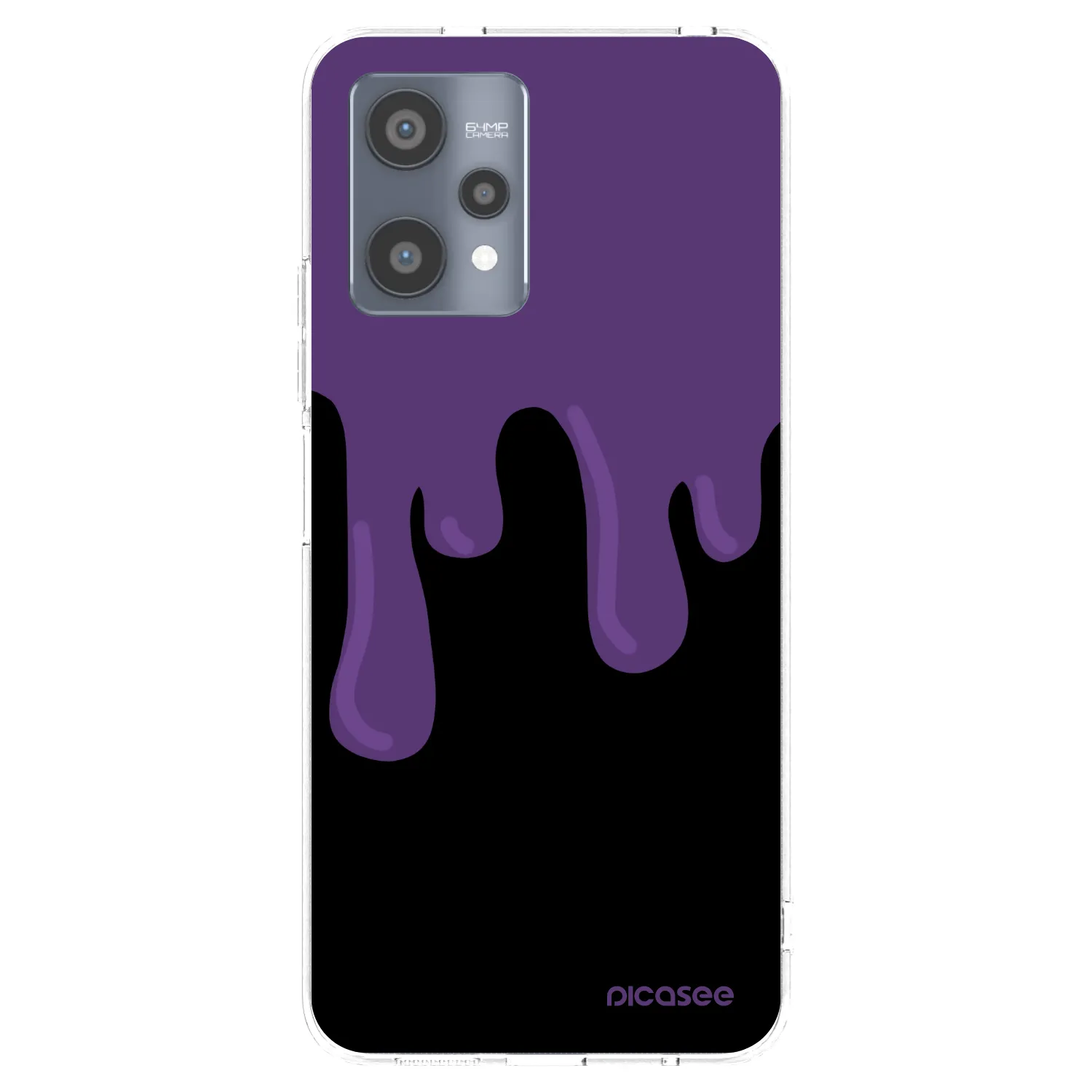 Picasee διαφανής θήκη σιλικόνης Realme 9 Pro 5G - Purple spooky