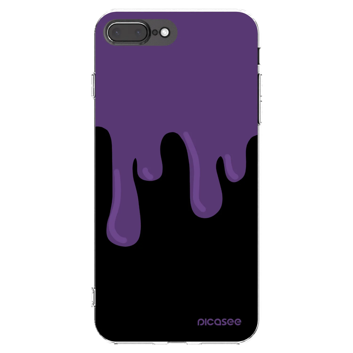 Picasee διαφανής θήκη σιλικόνης Apple iPhone 8 Plus - Purple spooky