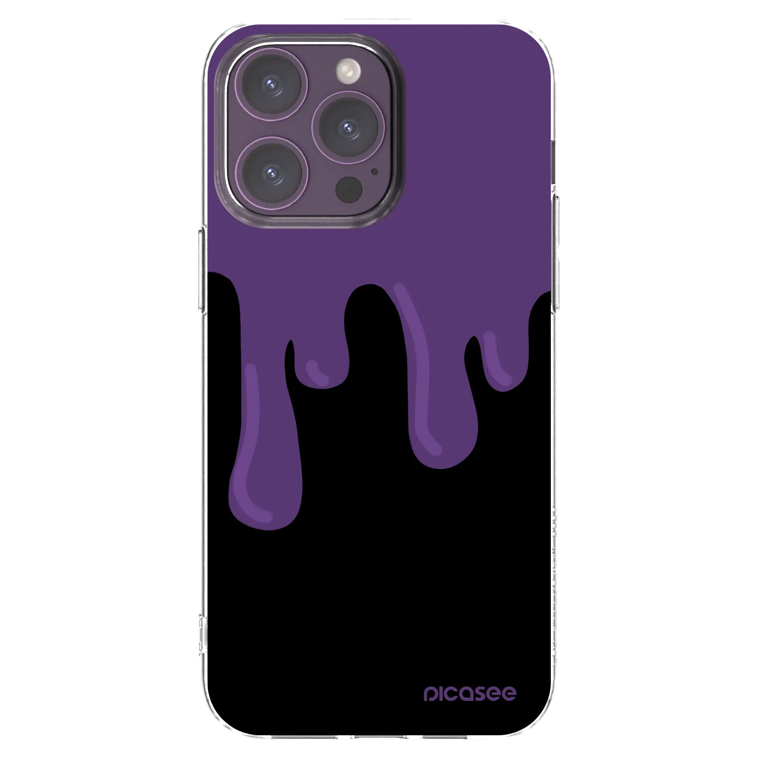 Picasee διαφανής θήκη σιλικόνης Apple iPhone 14 Pro Max - Purple spooky