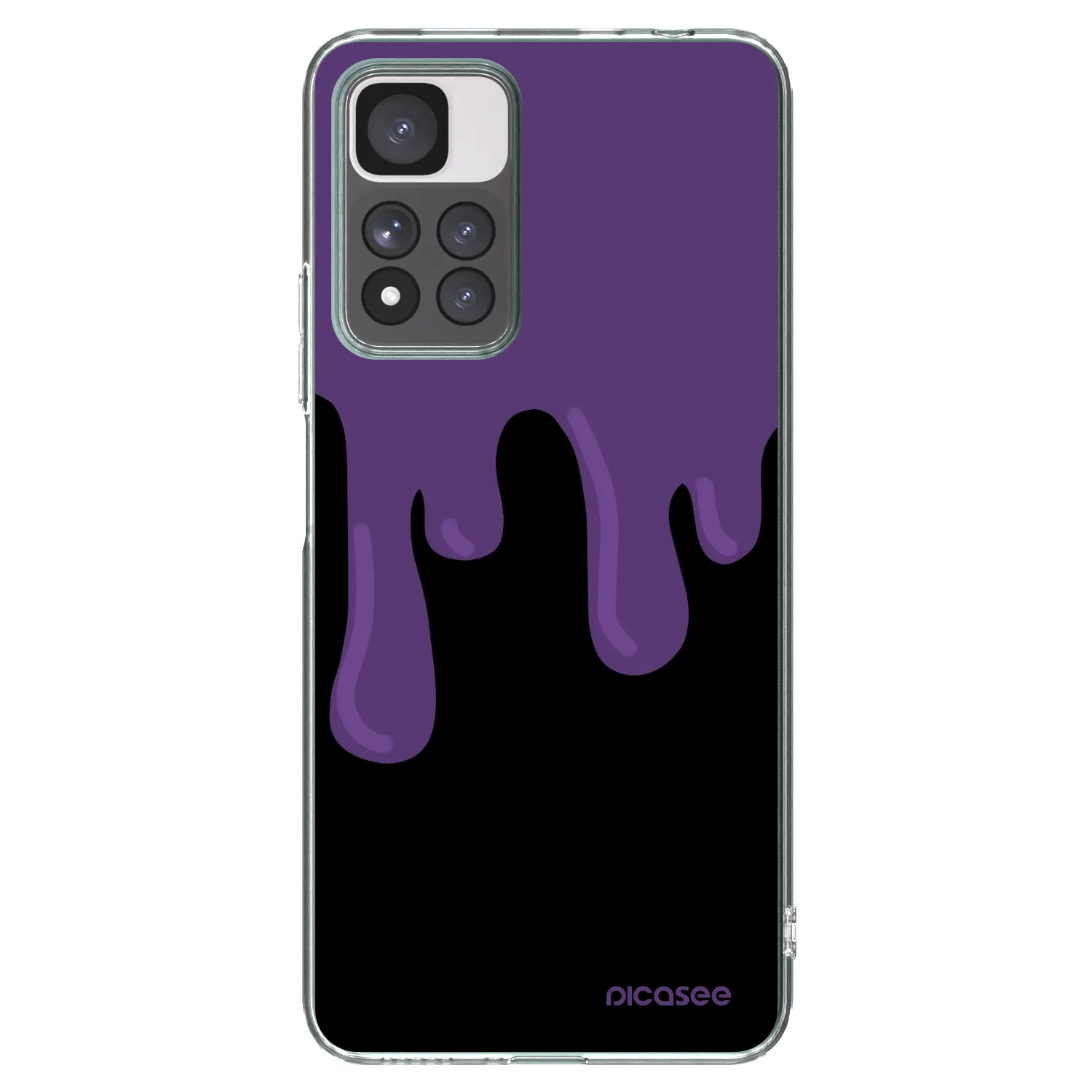 Picasee διαφανής θήκη σιλικόνης Xiaomi Redmi Note 11 Pro+ 5G - Purple spooky