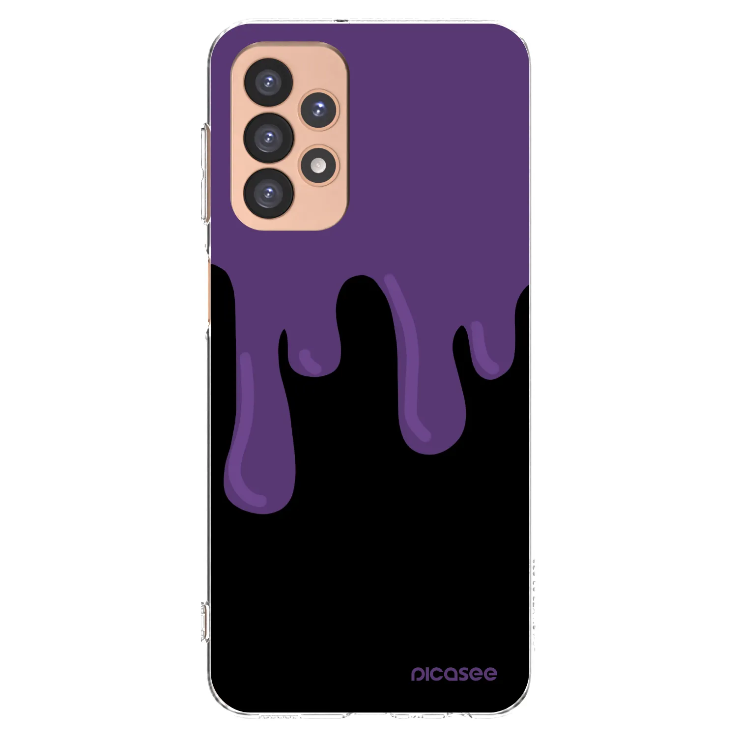 Picasee διαφανής θήκη σιλικόνης Samsung Galaxy A23 A236B 5G - Purple spooky