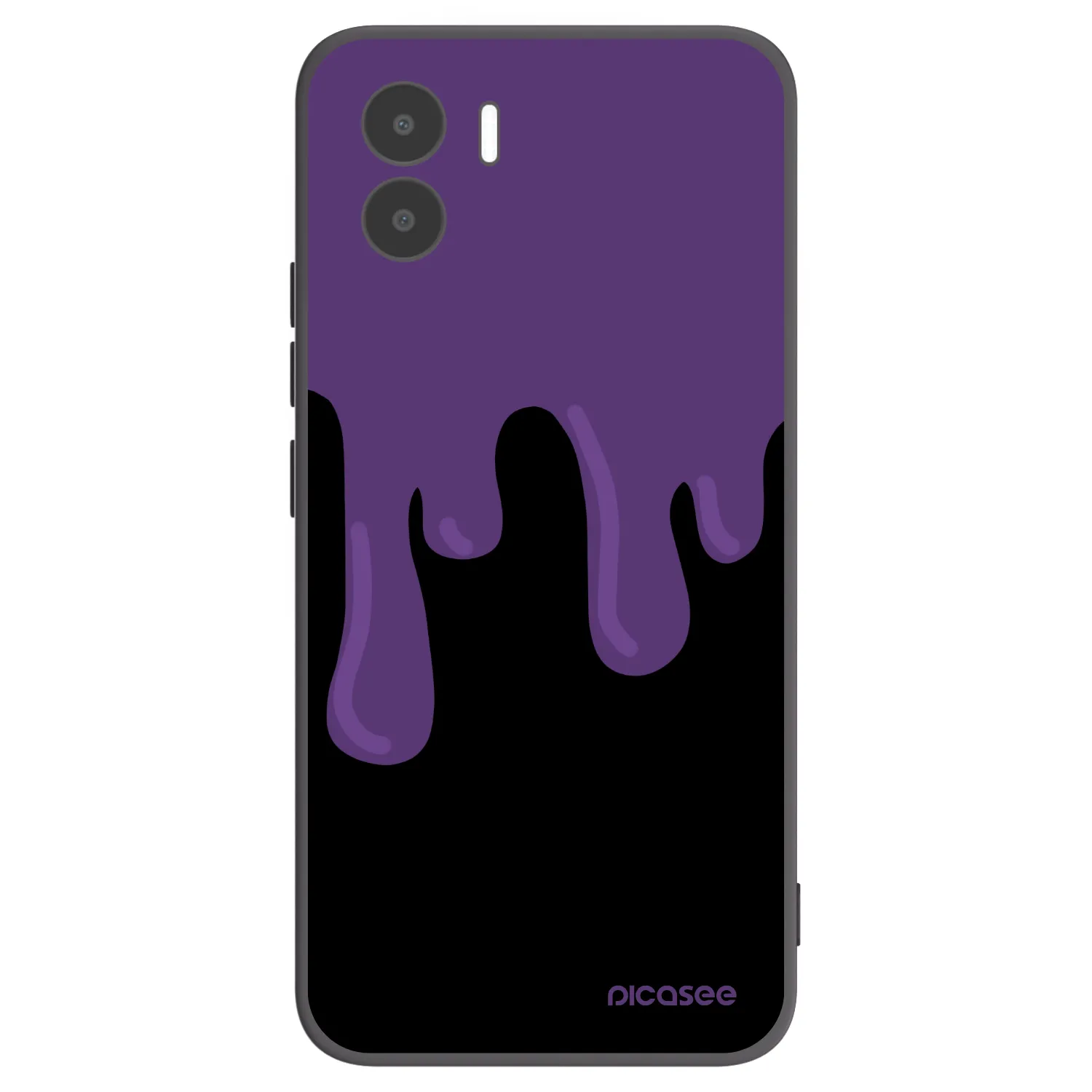 Picasee Μαύρη θήκη σιλικόνης για Xiaomi Redmi A1 - Purple spooky