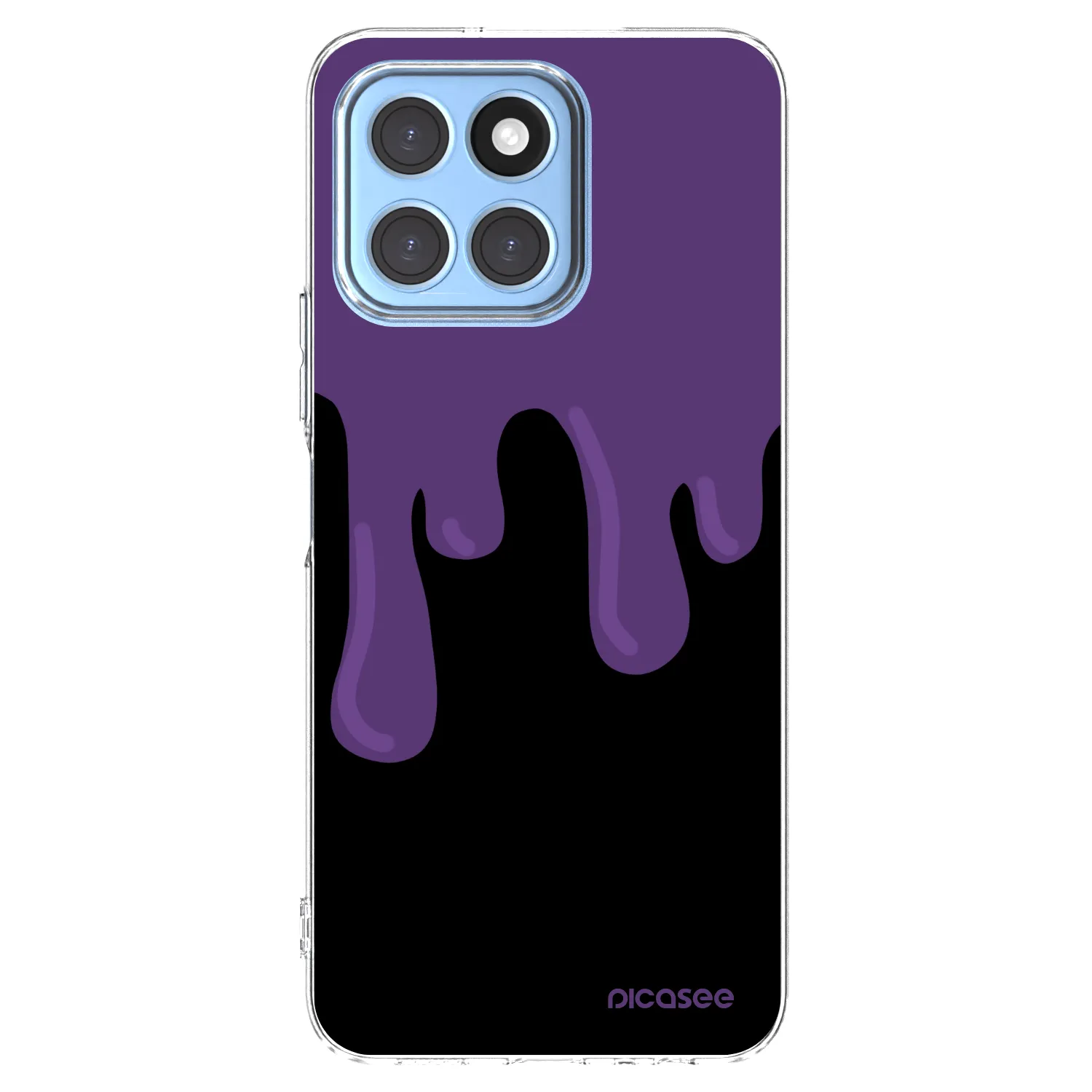 Picasee διαφανής θήκη σιλικόνης Honor X8 5G - Purple spooky