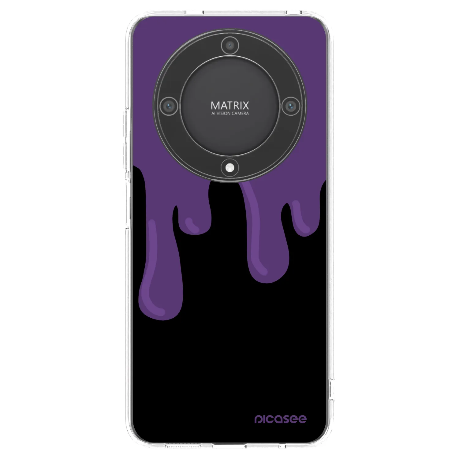 Picasee διαφανής θήκη σιλικόνης Honor Magic5 Lite 5G - Purple spooky