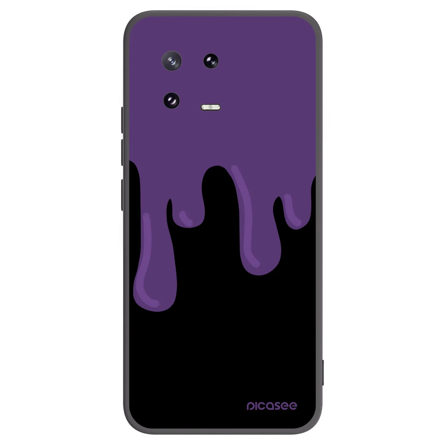 Picasee Μαύρη θήκη σιλικόνης για Xiaomi 13 Pro - Purple spooky
