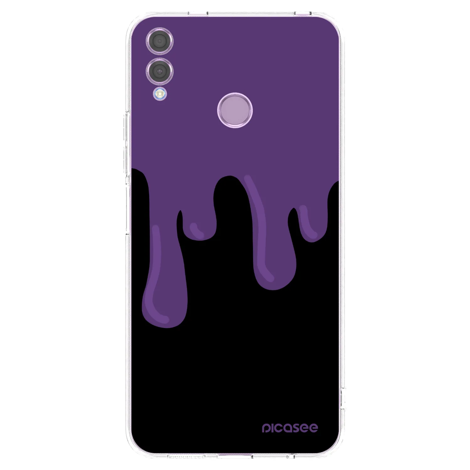 Picasee διαφανής θήκη σιλικόνης Honor 8X - Purple spooky
