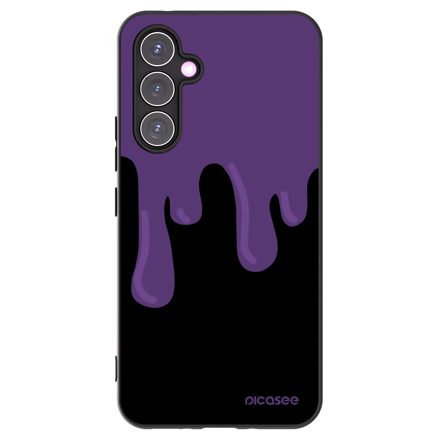 Picasee Μαύρη θήκη σιλικόνης για Samsung Galaxy A54 5G A546B - Purple spooky