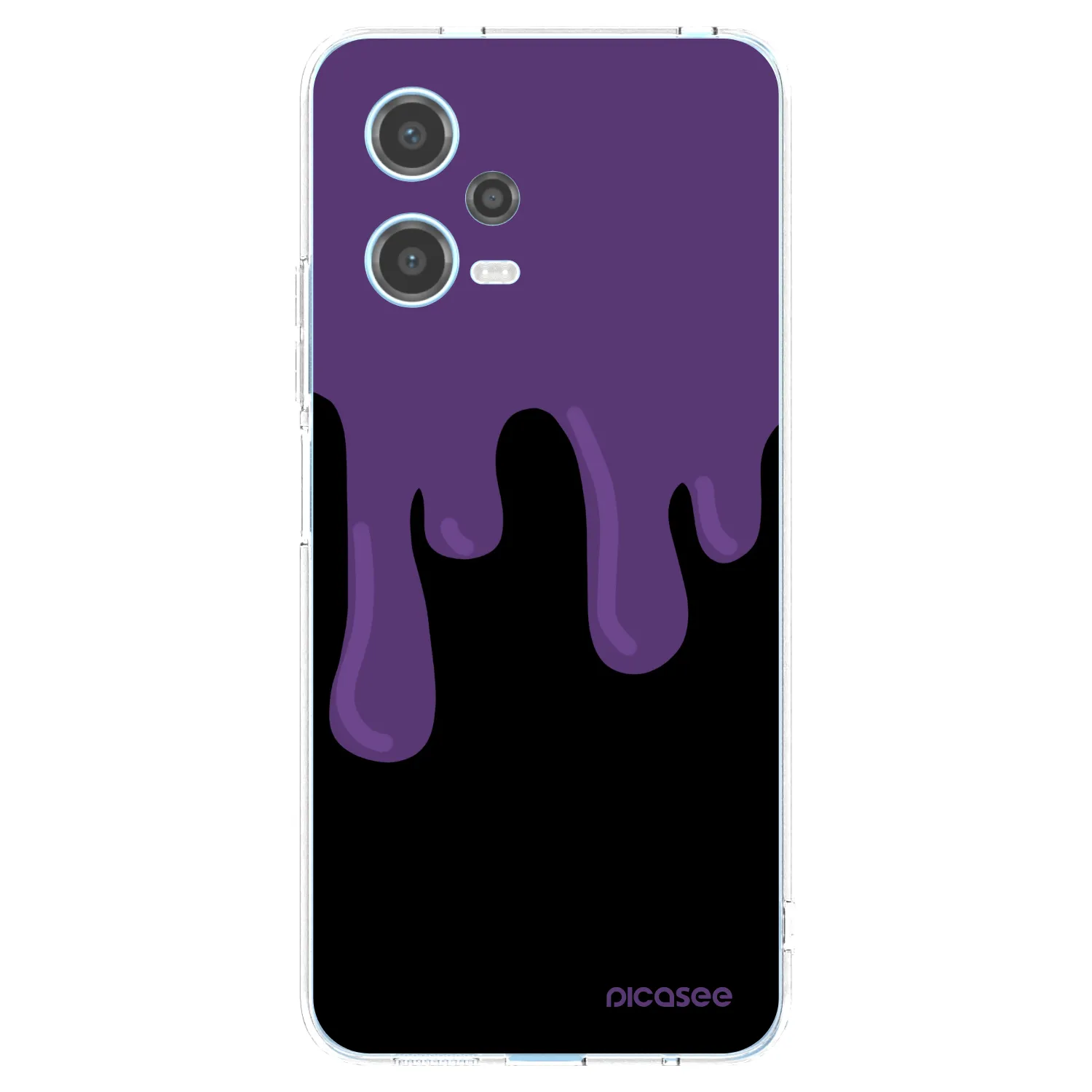 Picasee διαφανής θήκη σιλικόνης Xiaomi Redmi Note 12 5G - Purple spooky