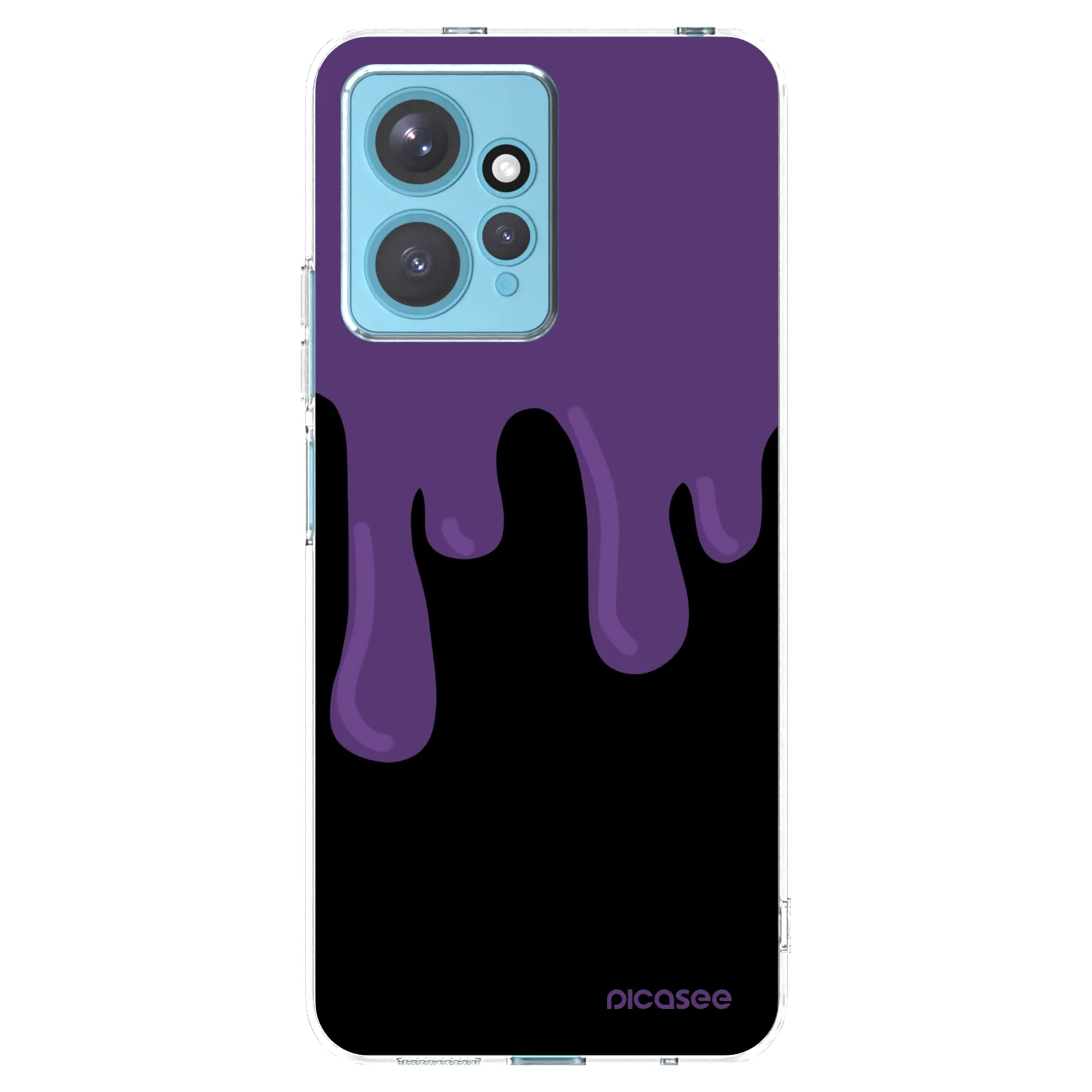 Picasee διαφανής θήκη σιλικόνης Xiaomi Redmi Note 12 4G - Purple spooky