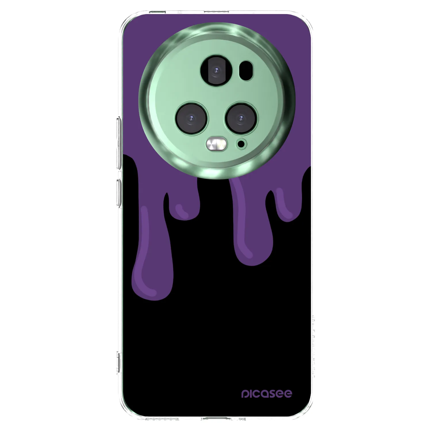 Picasee διαφανής θήκη σιλικόνης Honor Magic5 Pro - Purple spooky