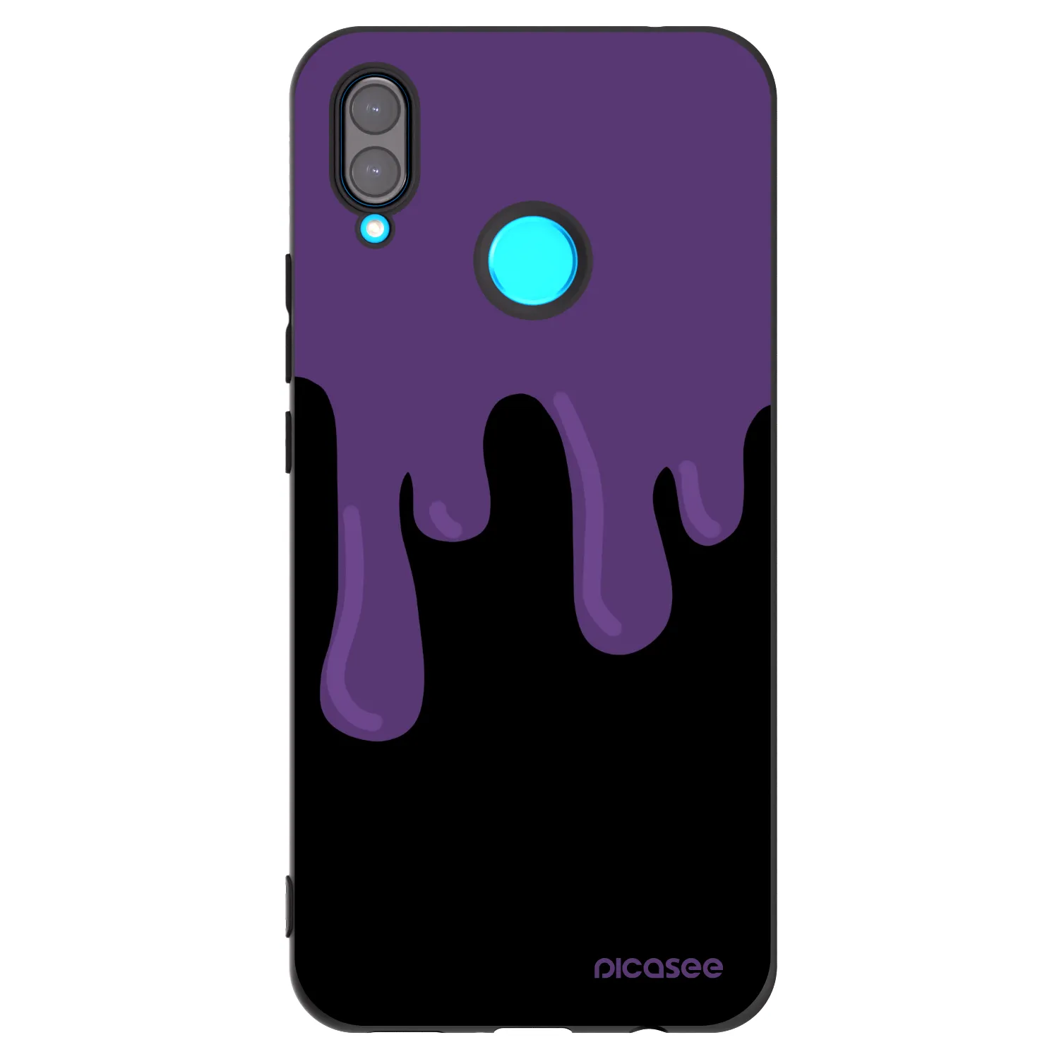Picasee Μαύρη θήκη σιλικόνης για Huawei Nova 3i - Purple spooky