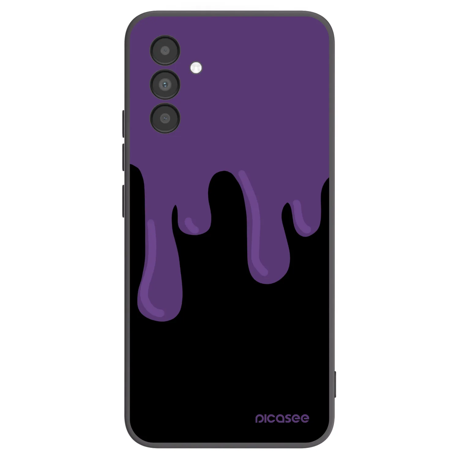 Picasee Μαύρη θήκη σιλικόνης για Samsung Galaxy A04s A047F - Purple spooky