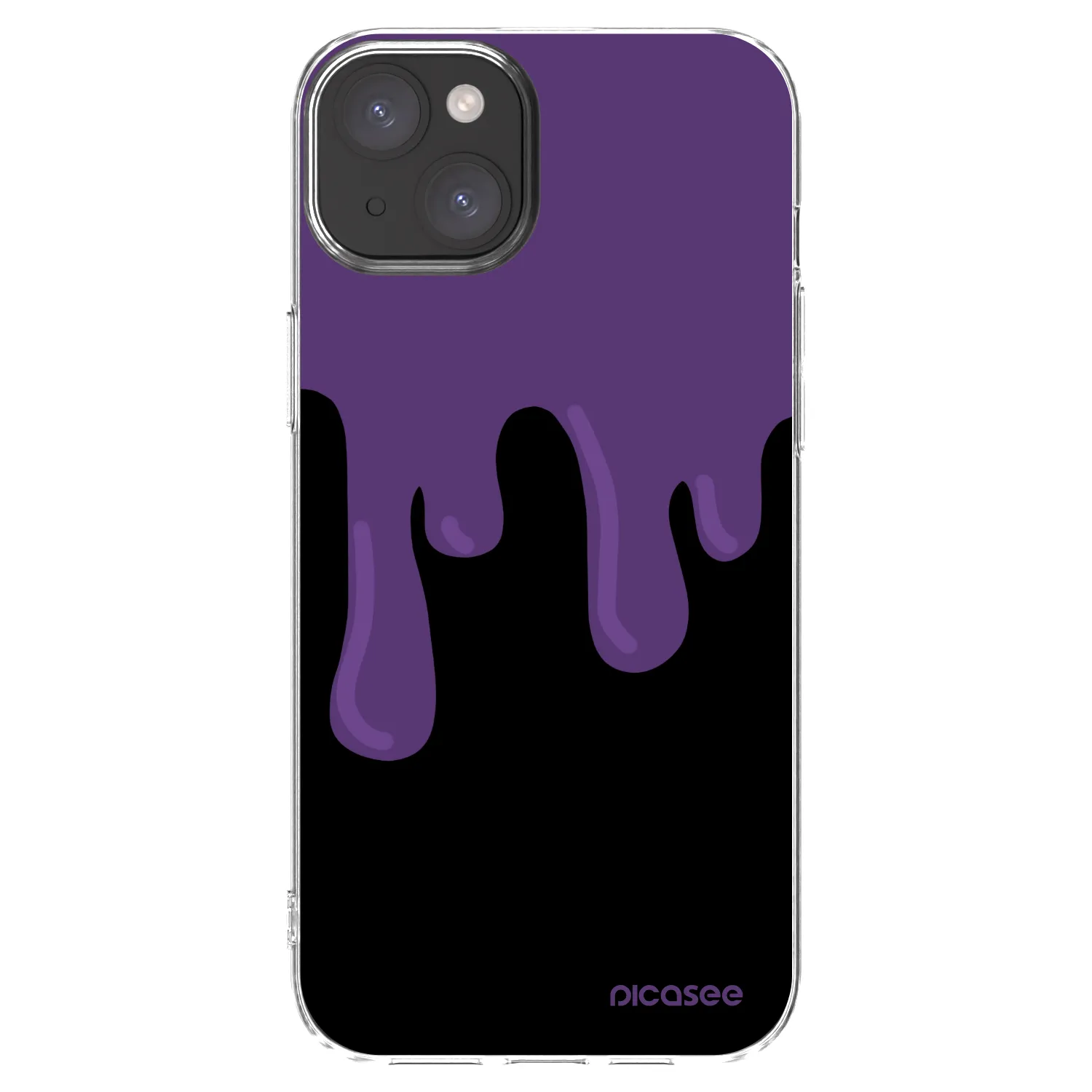 Picasee διαφανής θήκη σιλικόνης Apple iPhone 15 Plus - Purple spooky