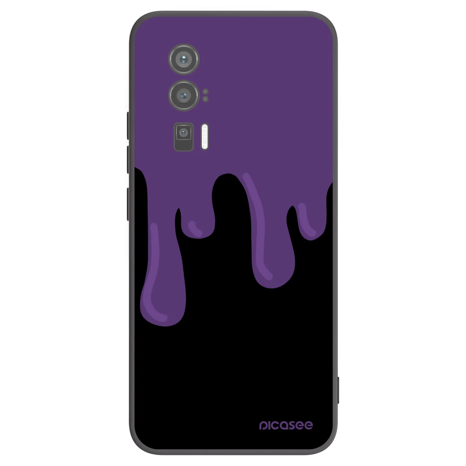 Picasee Μαύρη θήκη σιλικόνης για Xiaomi Poco F5 Pro 5G - Purple spooky