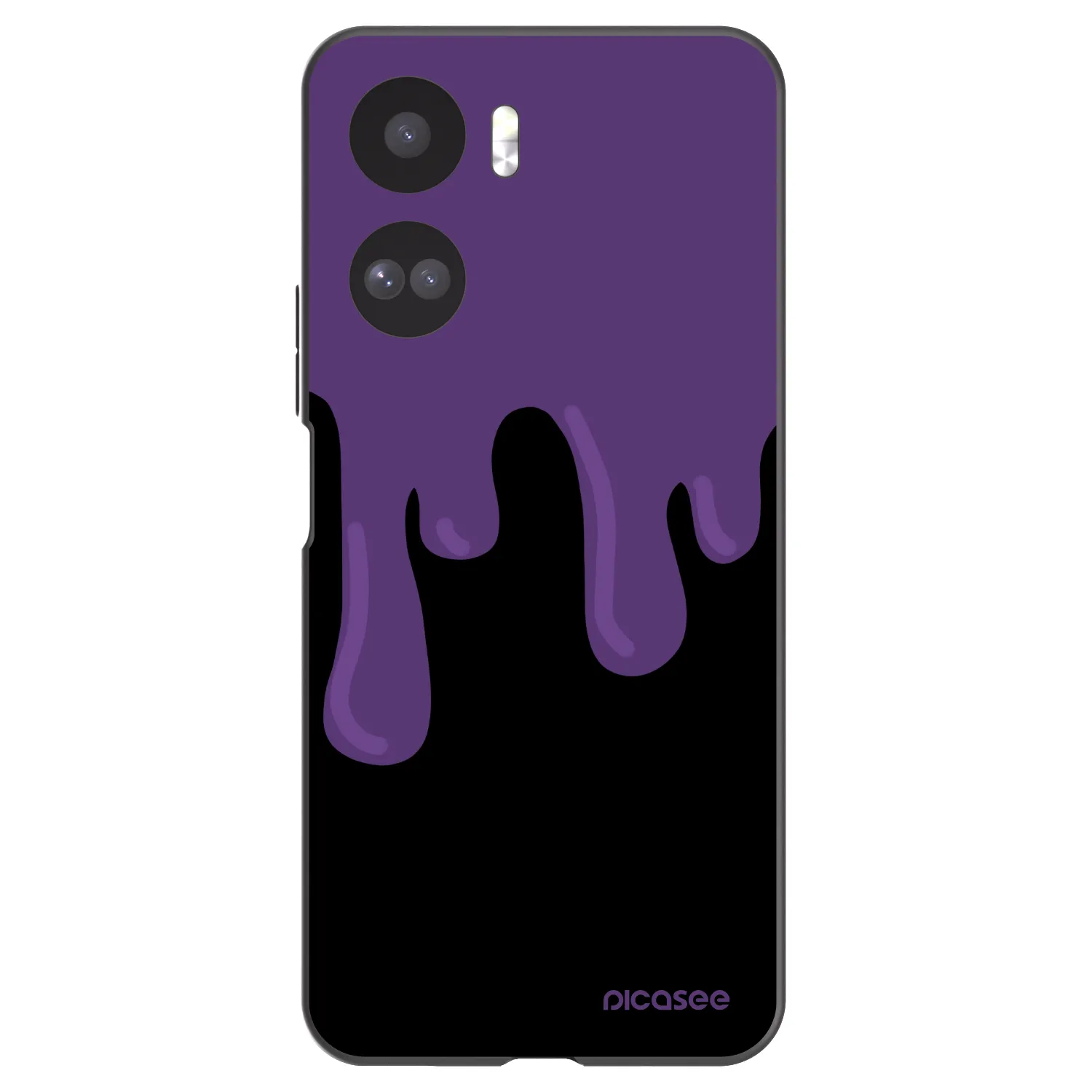 Picasee Μαύρη θήκη σιλικόνης για Honor 90 Lite 5G - Purple spooky