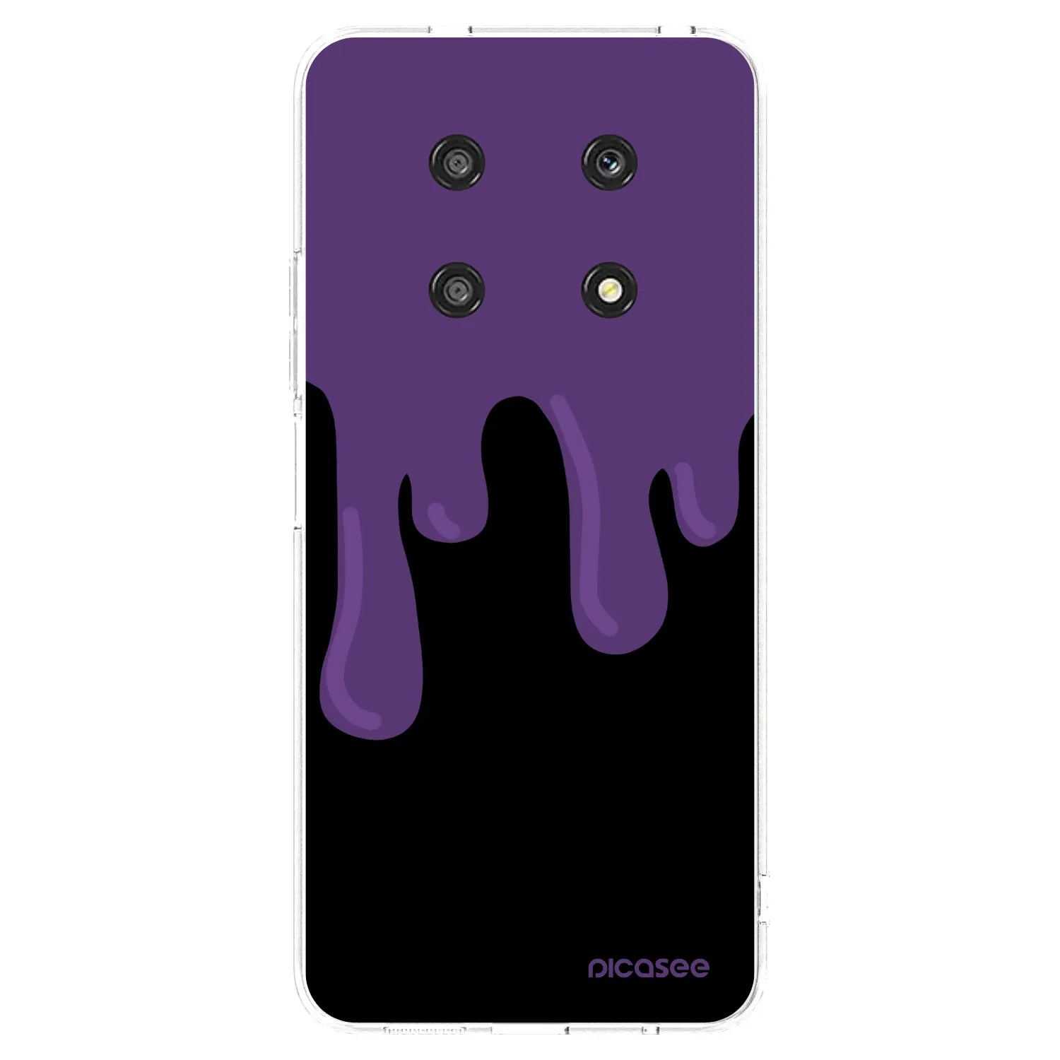 Picasee διαφανής θήκη σιλικόνης Honor Magic4 Lite 5G - Purple spooky