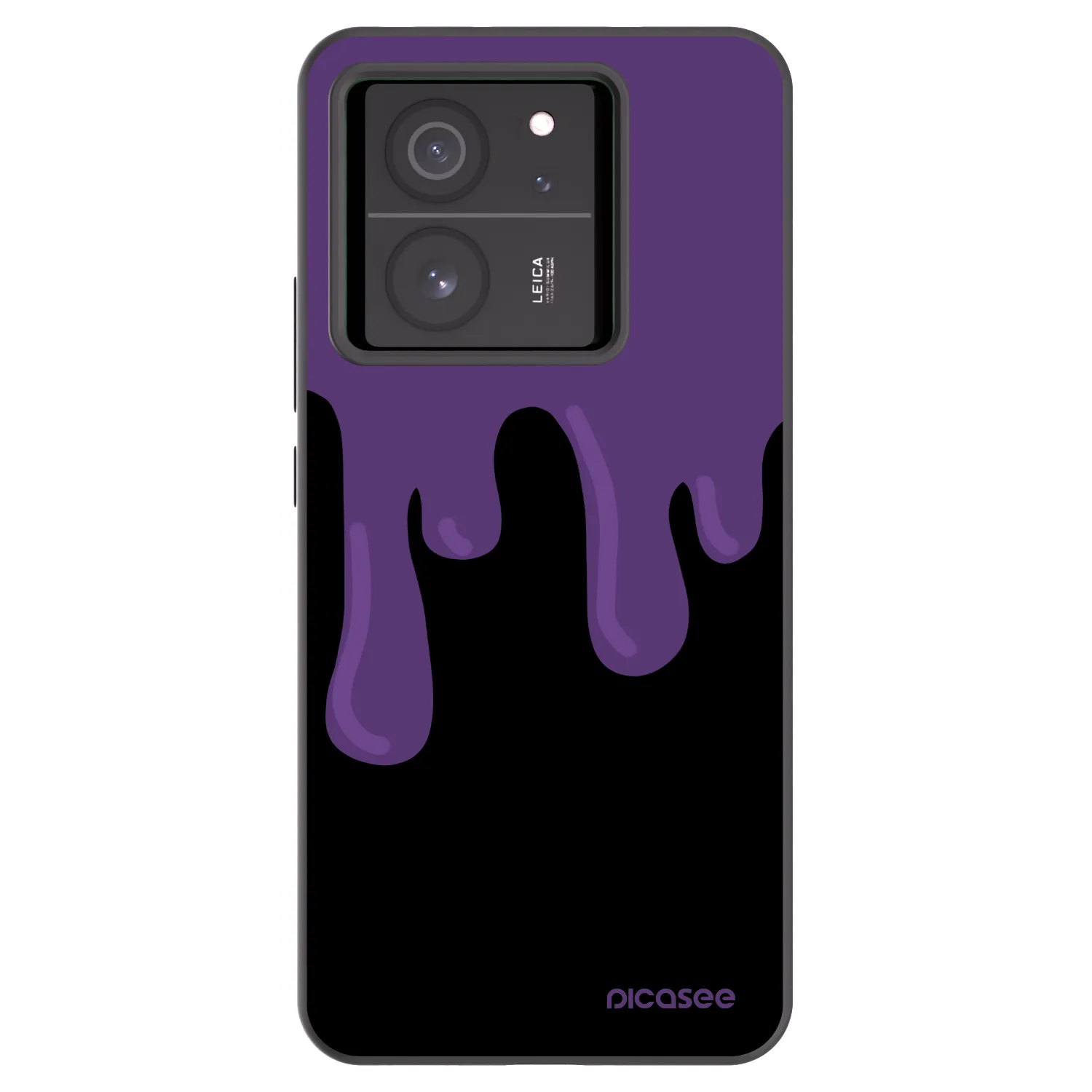 Picasee Μαύρη θήκη σιλικόνης για Xiaomi 13T Pro - Purple spooky