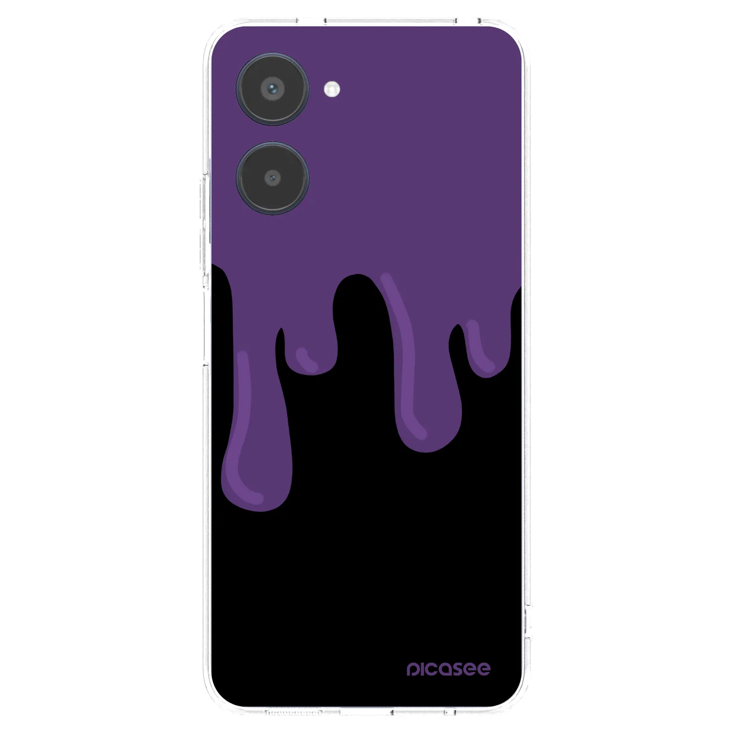 Picasee διαφανής θήκη σιλικόνης Realme 10 4G - Purple spooky