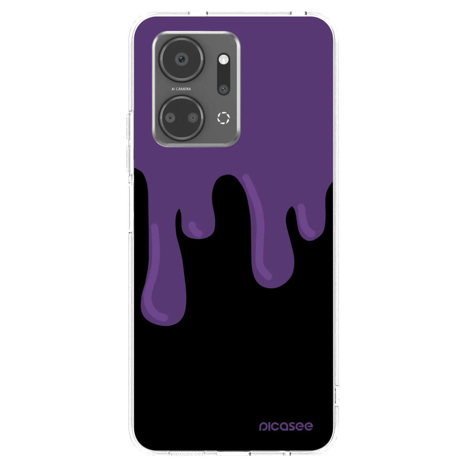 Picasee διαφανής θήκη σιλικόνης Honor X7a - Purple spooky