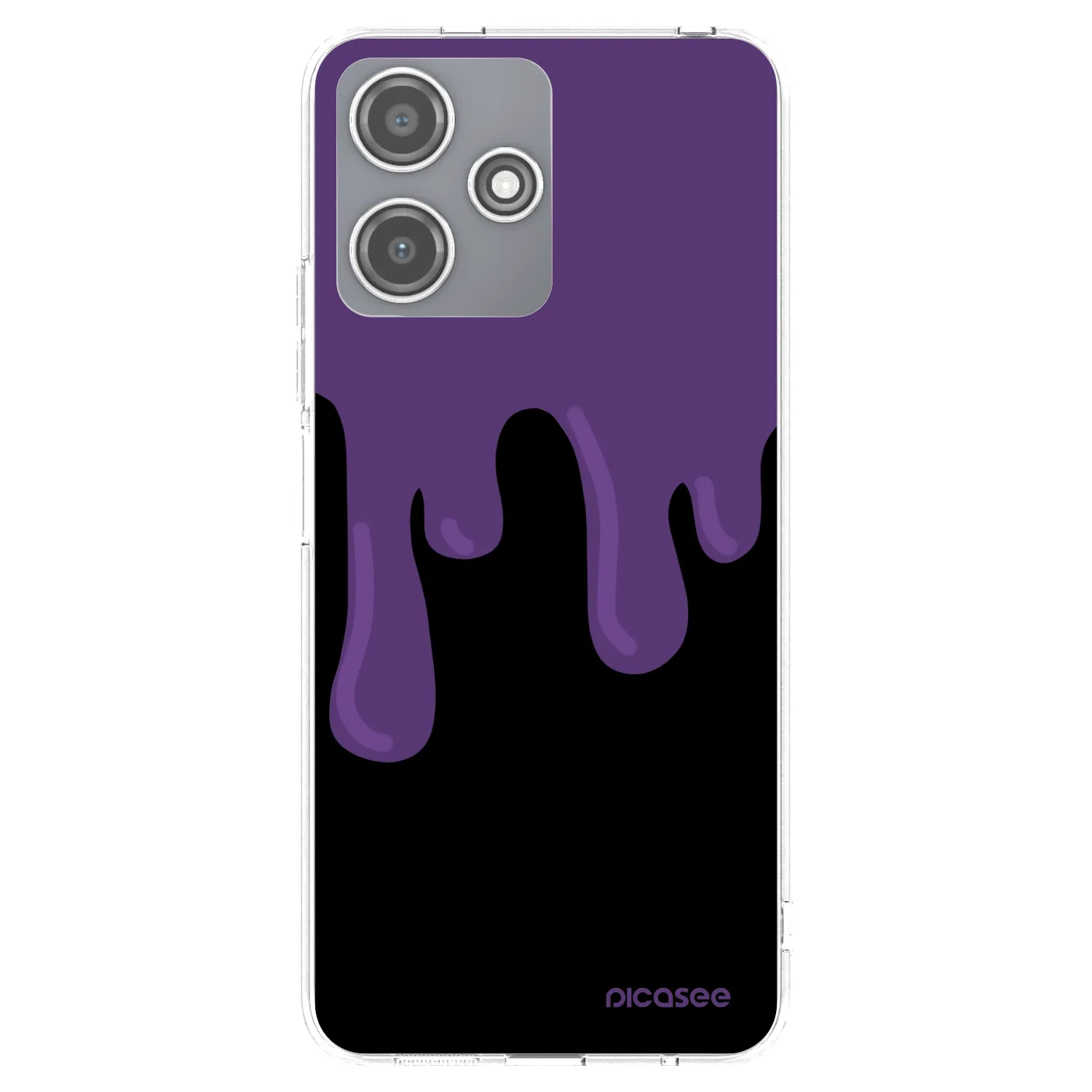 Picasee διαφανής θήκη σιλικόνης Xiaomi Redmi 12 5G - Purple spooky