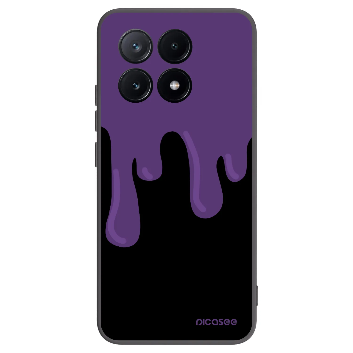 Picasee Μαύρη θήκη σιλικόνης για Xiaomi Poco X6 Pro - Purple spooky