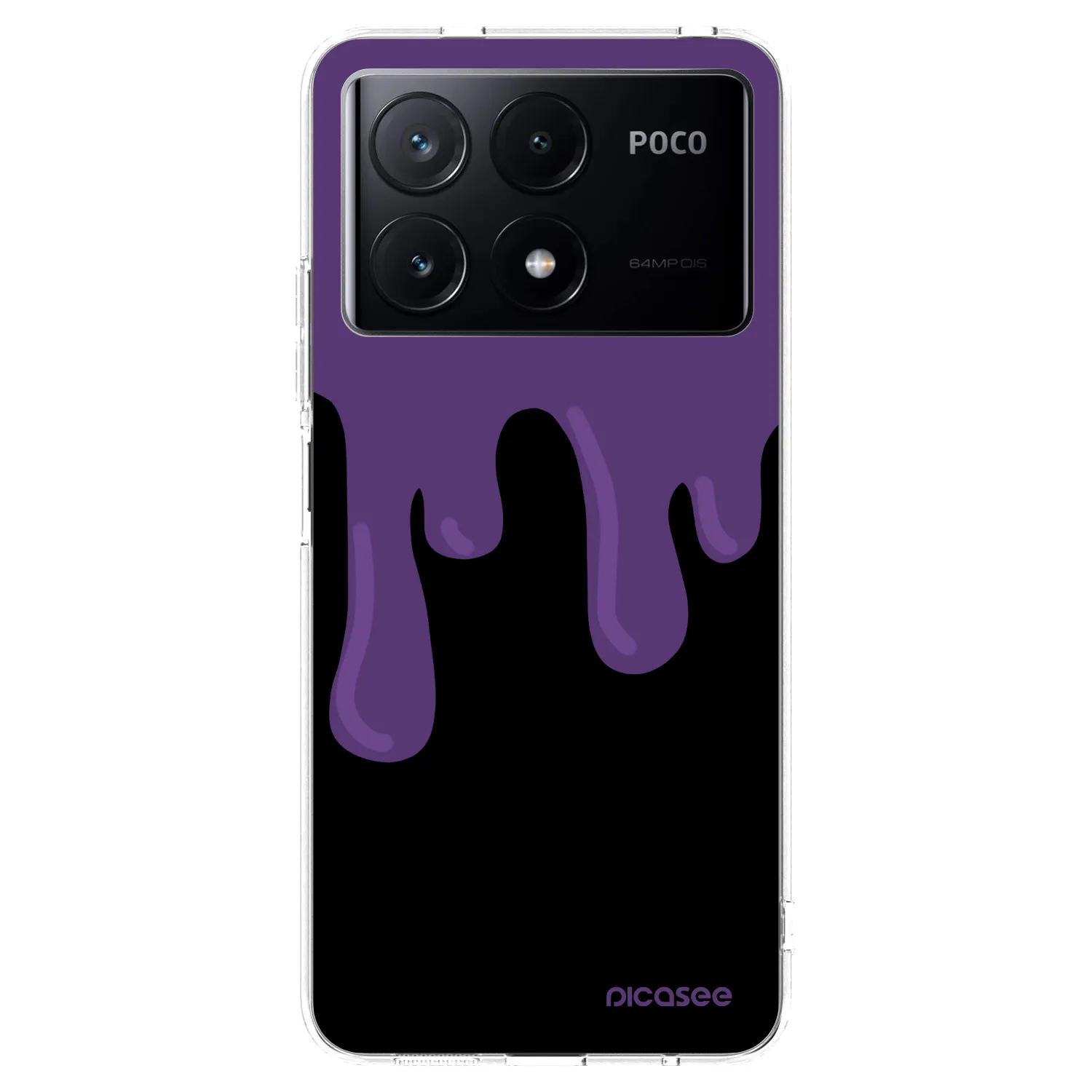 Picasee διαφανής θήκη σιλικόνης Xiaomi Poco X6 Pro - Purple spooky