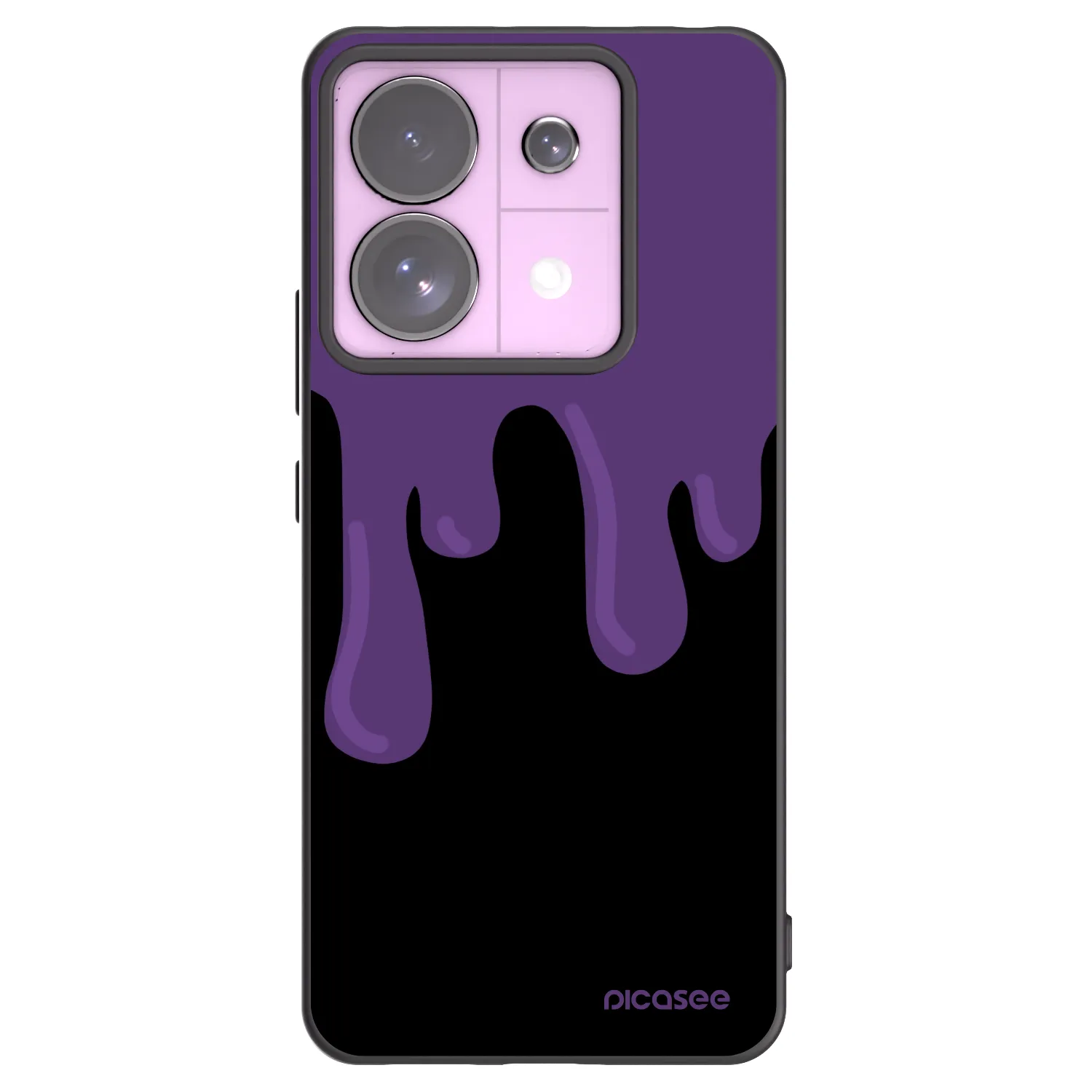 Picasee Μαύρη θήκη σιλικόνης για Xiaomi Redmi Note 13 Pro 5G - Purple spooky