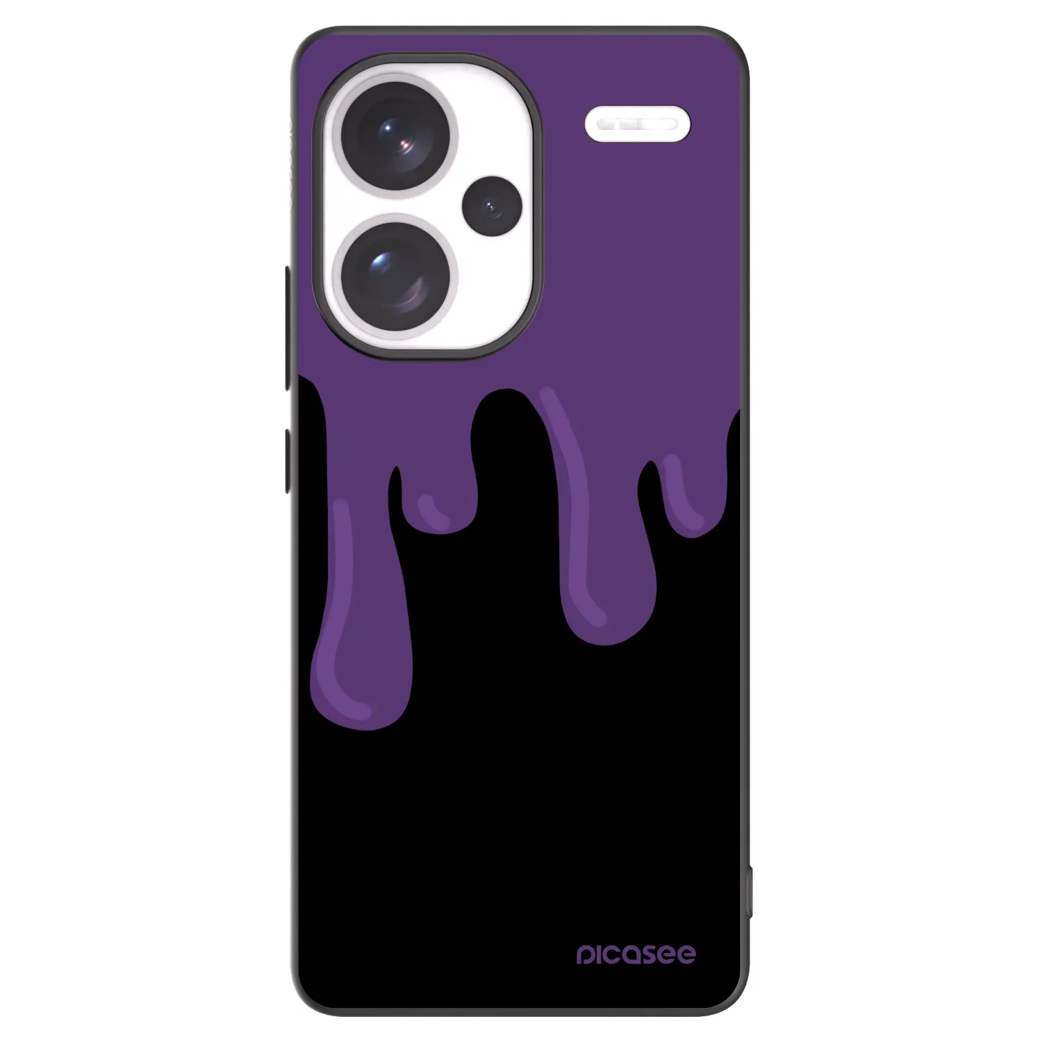 Picasee Μαύρη θήκη σιλικόνης για Xiaomi Redmi Note 13 Pro+ 5G - Purple spooky