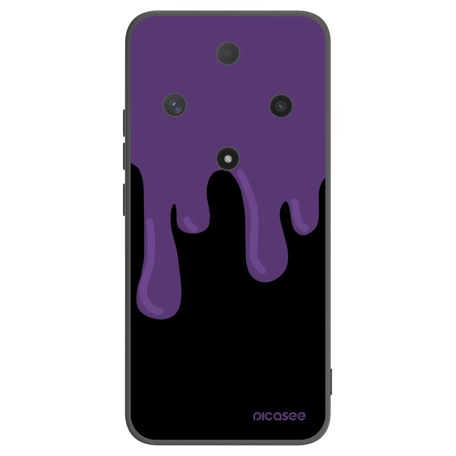 Picasee Μαύρη θήκη σιλικόνης για Honor Magic6 Lite 5G - Purple spooky