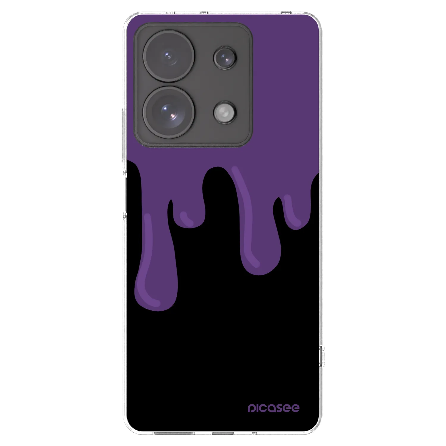 Picasee διαφανής θήκη σιλικόνης Xiaomi Redmi Note 13 Pro 4G - Purple spooky