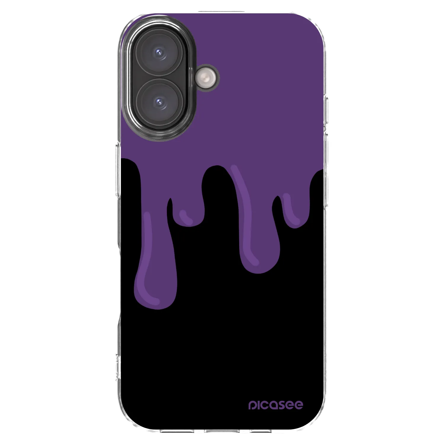 Picasee διαφανής θήκη σιλικόνης Apple iPhone 16 - Purple spooky