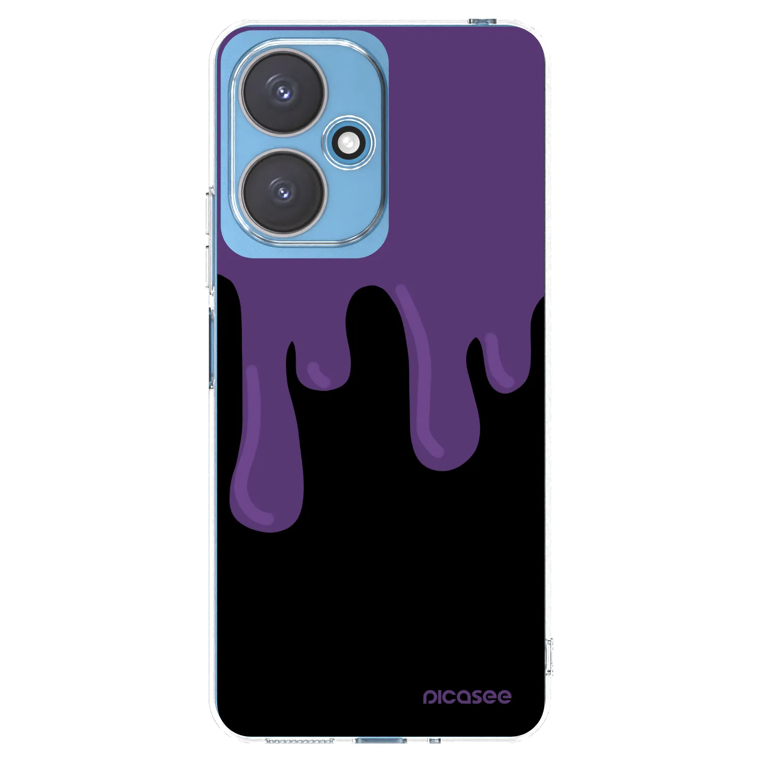 Picasee διαφανής θήκη σιλικόνης Xiaomi Redmi 13C 5G - Purple spooky