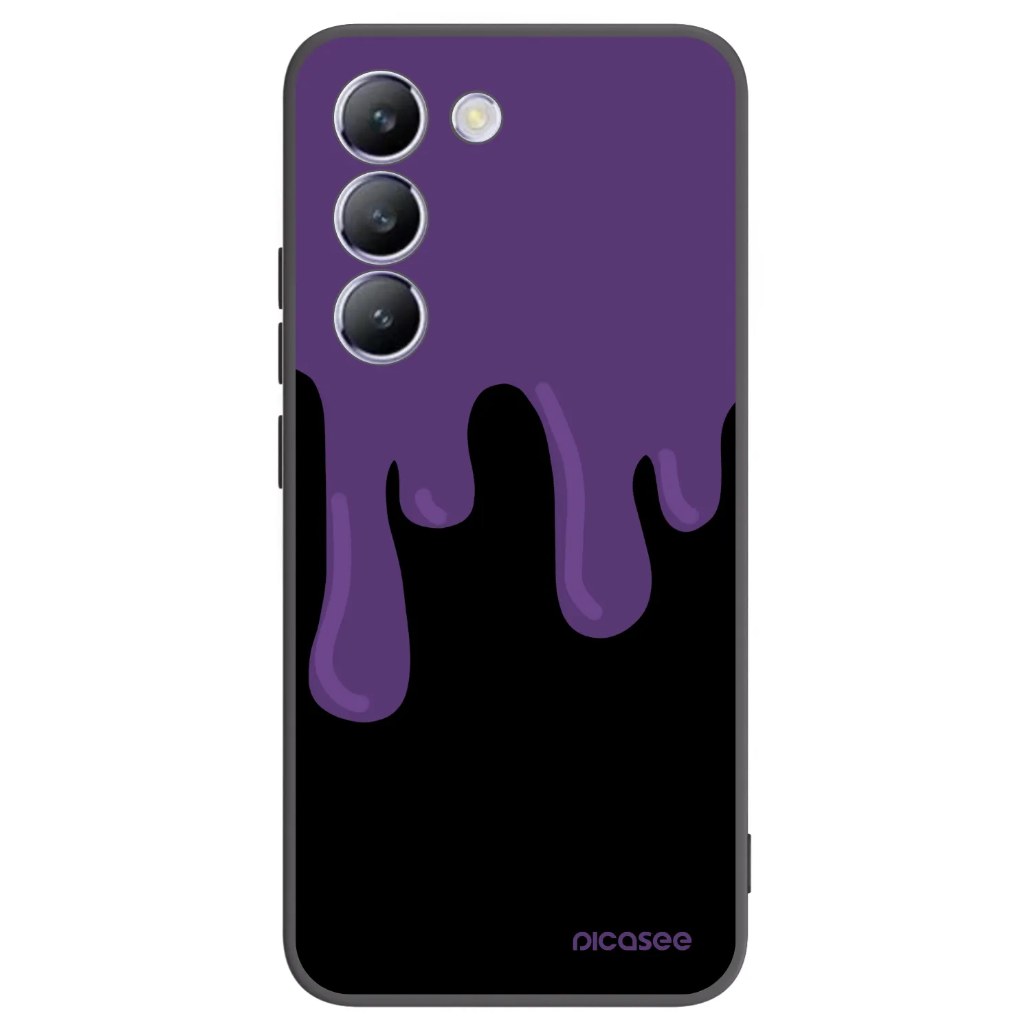 Picasee Μαύρη θήκη σιλικόνης για Vivo V40 SE 5G - Purple spooky
